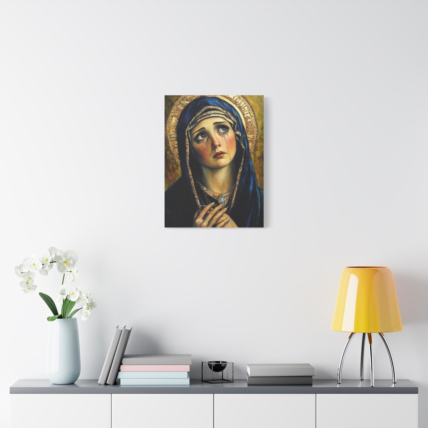 Ready to Hang - Our Lady of Sorrows Catholic Canvas Wall Art, Christian Decor