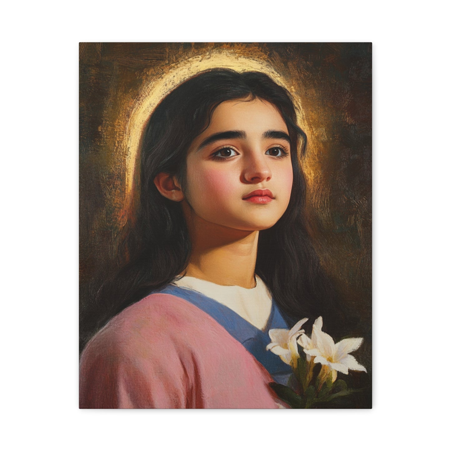 Ready To Hang - St. Maria Goretti st Catholic Canvas Wall Art, Christian Decor