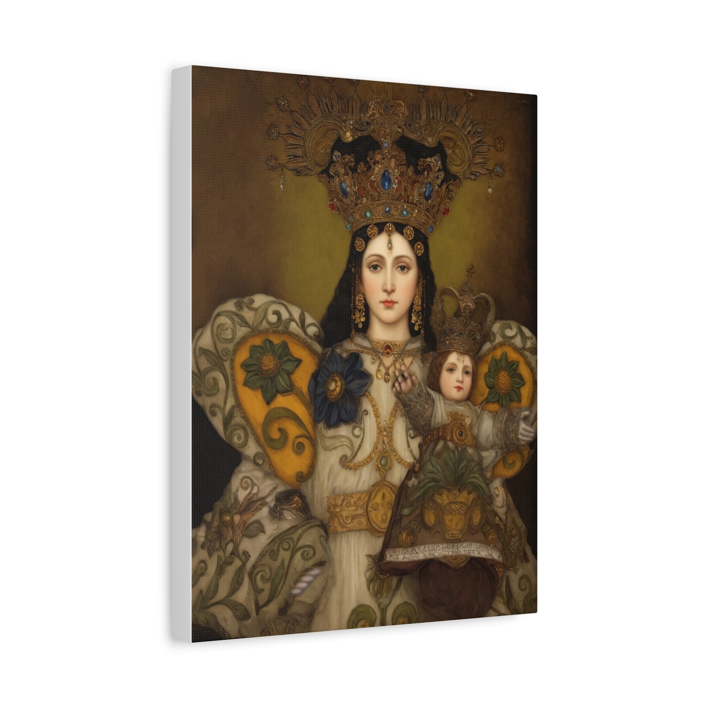 Our Lady Mary Remedies of Odlot Catholic Canvas Wall Art, Christian Decor