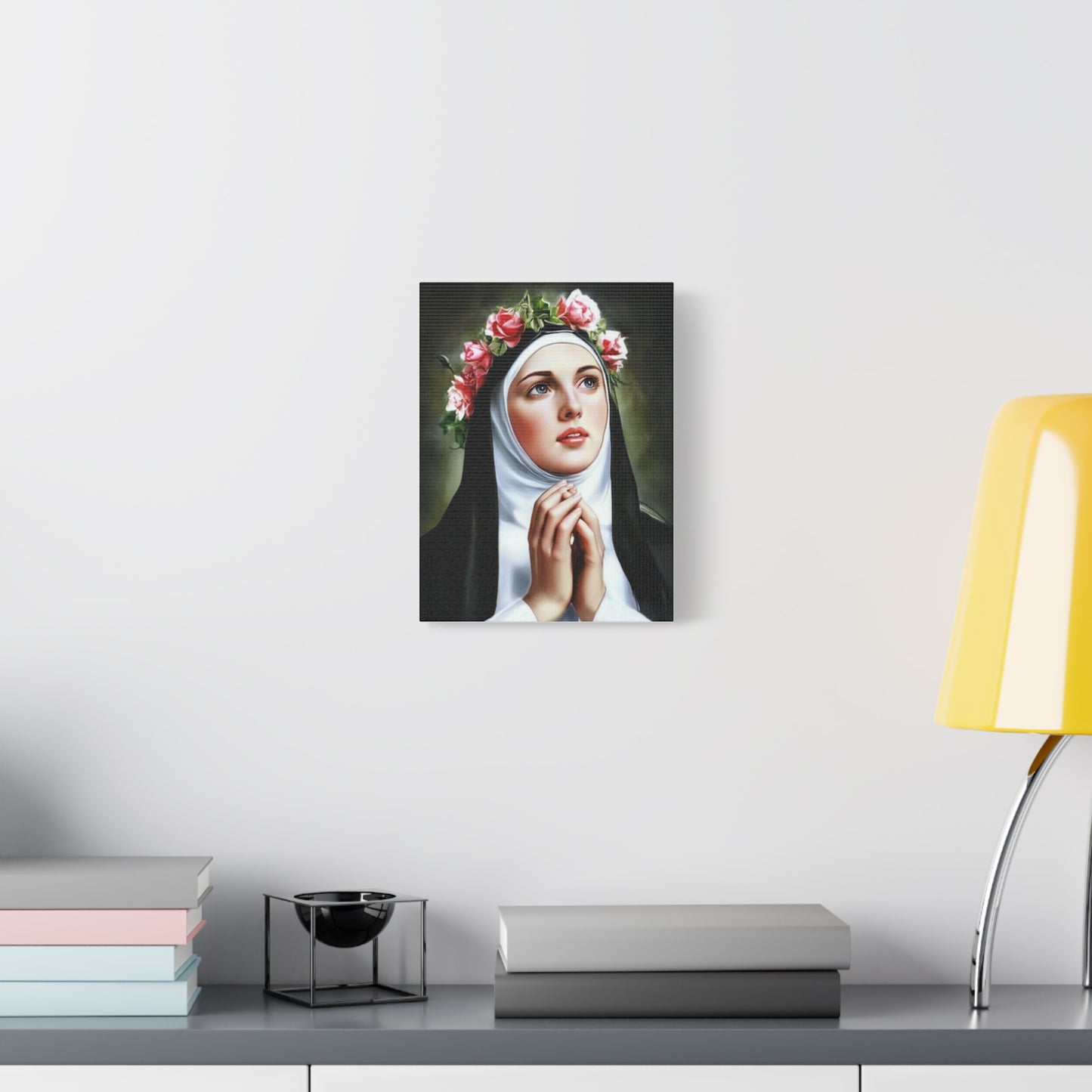 Ready To Hang - St. Rose of Lima Catholic Canvas Wall Art, Christian Decor