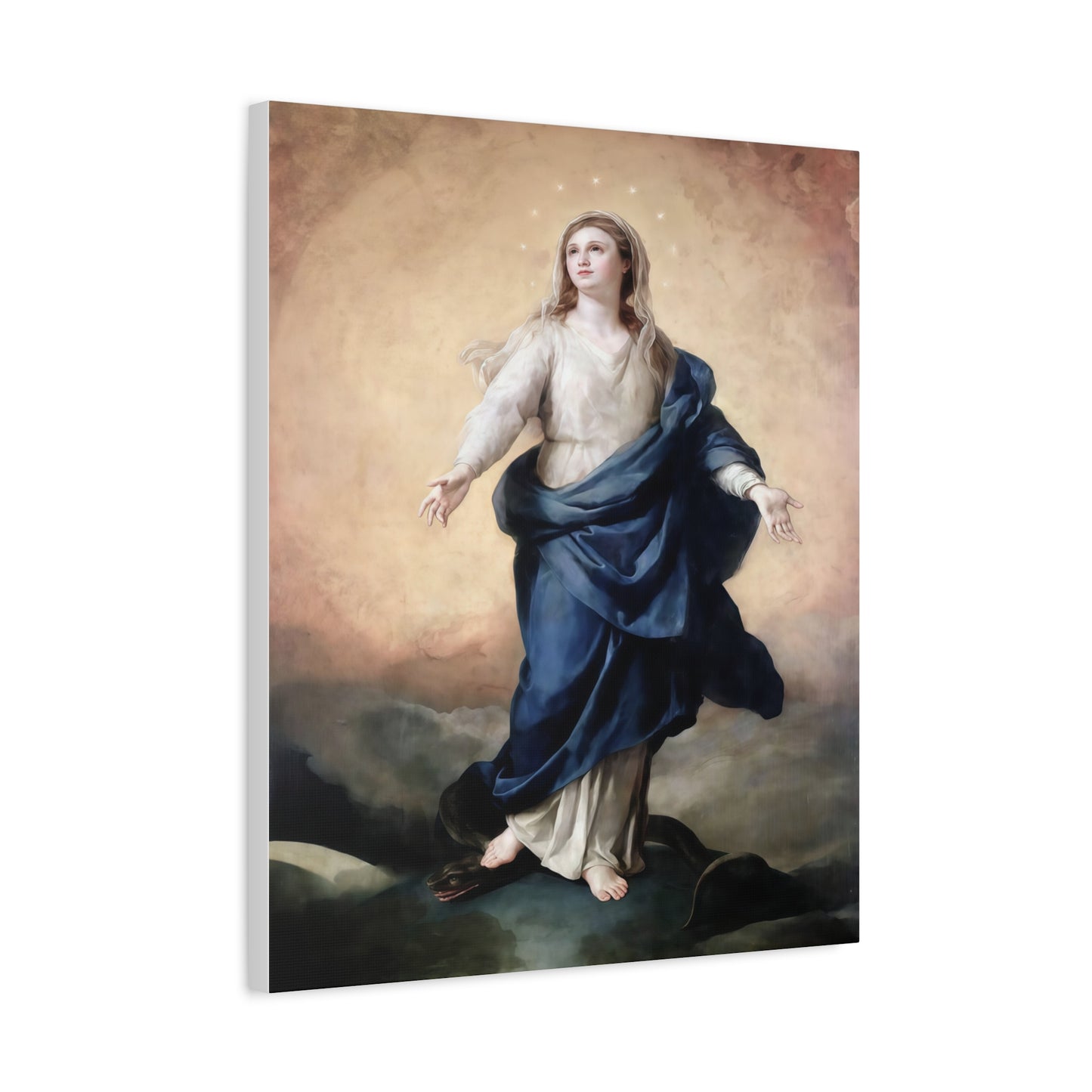 Ready to Hang - Immaculate Conception Virgin Mary Catholic Canvas Wall Art, Christian Decor