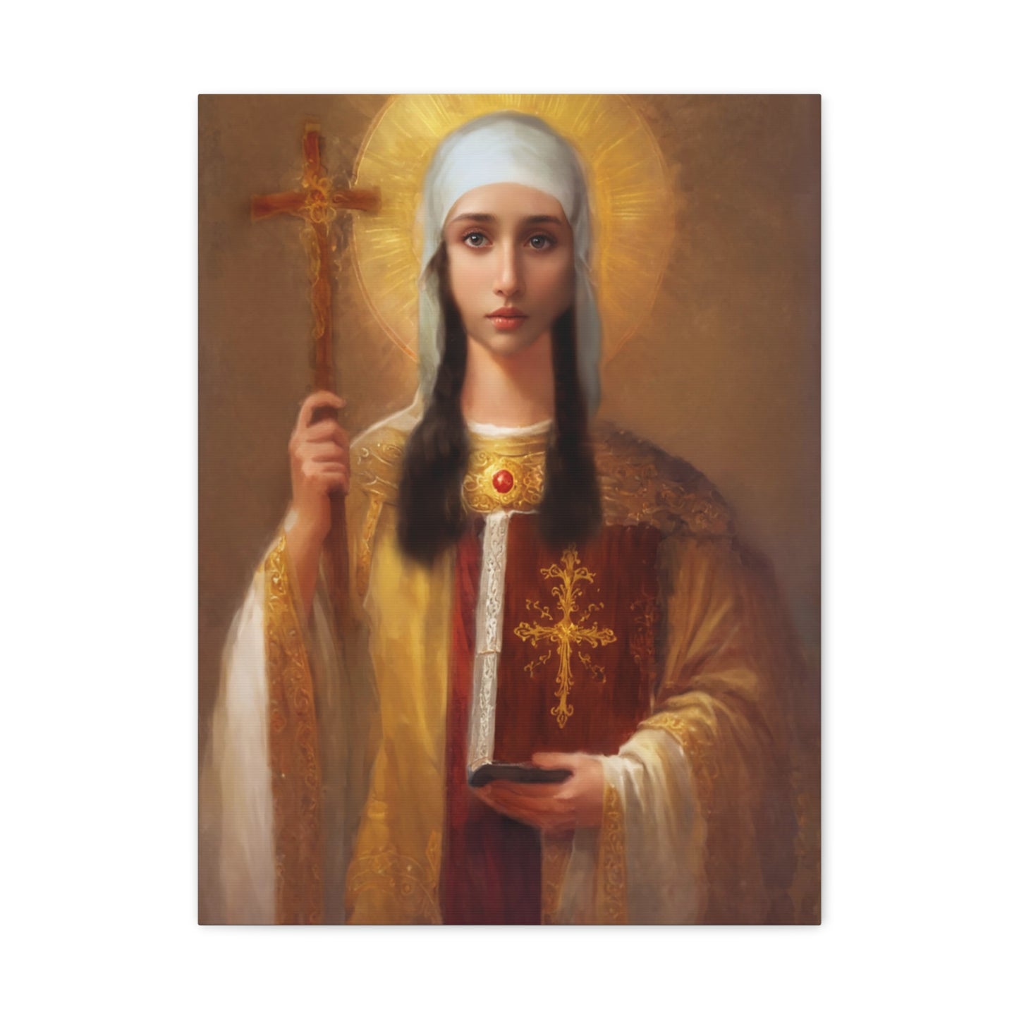 Ready to Hang - St. Nina of Georgia Religious Canvas Wall Art, Christian Decor