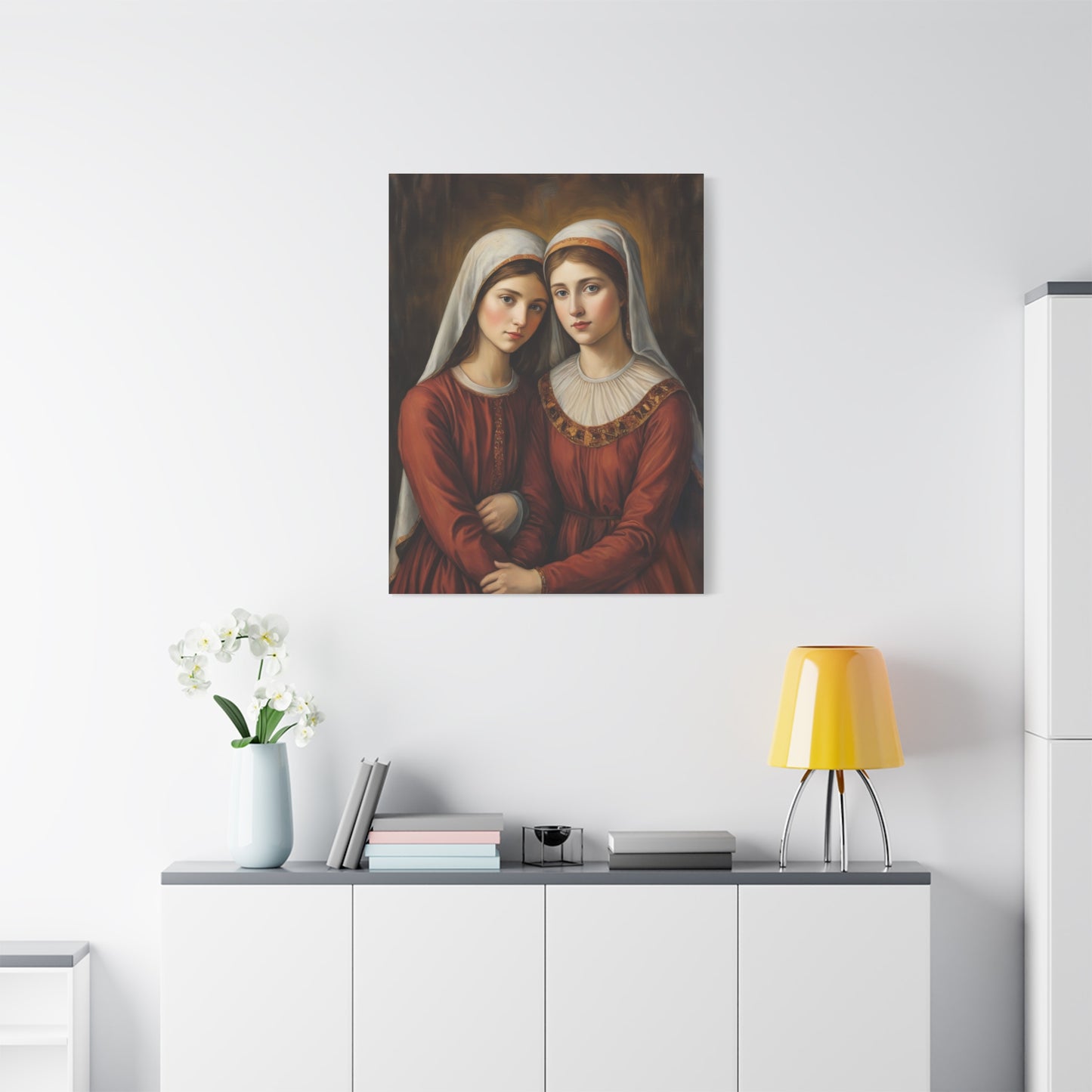 Ready to Hang - Sts. Perpetua and Felicity Catholic Canvas Wall Art, Christian Decor