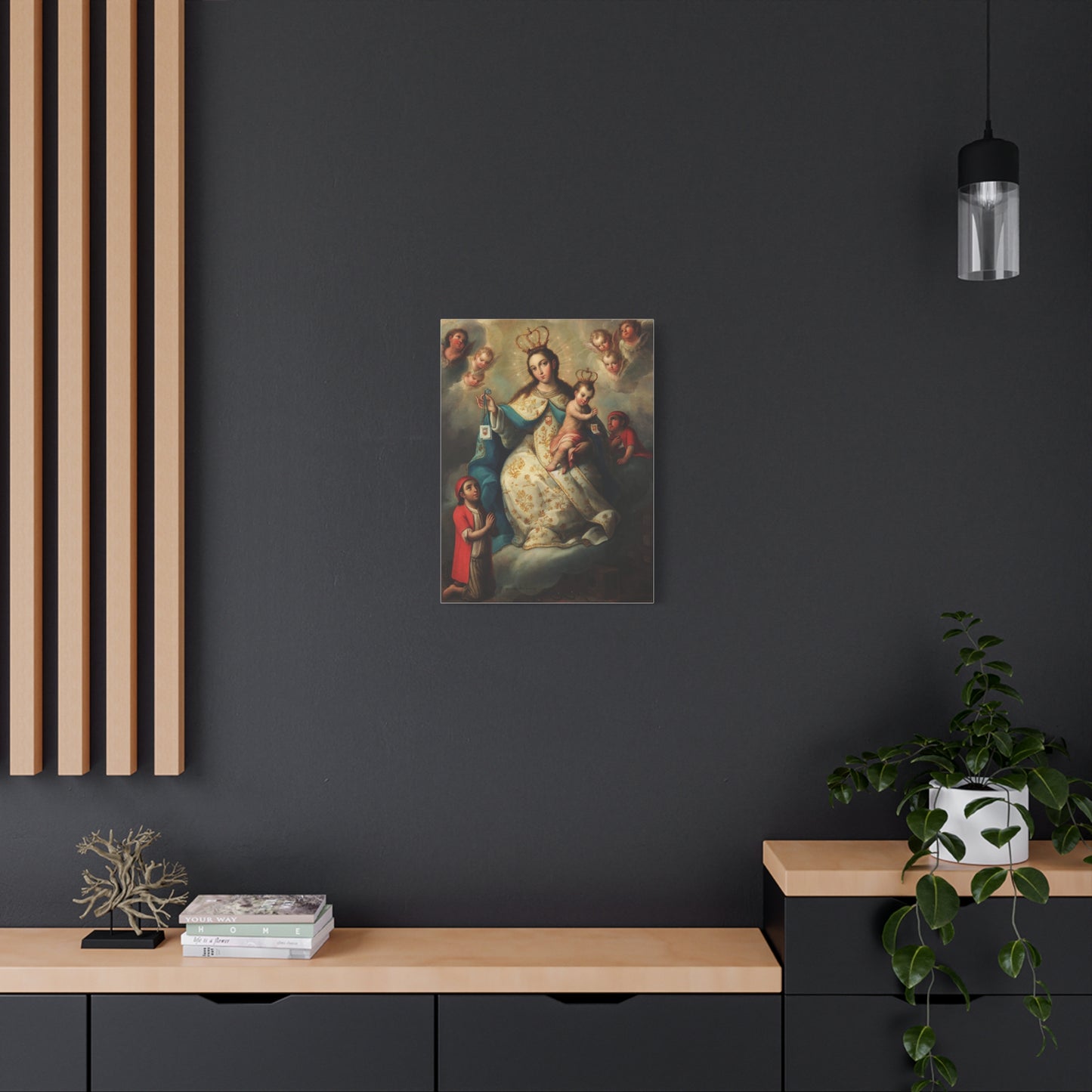 Virgin of Mercyu Catholic HQ Print on Canvas Ready To Hang - Virgin Mary Canvas
