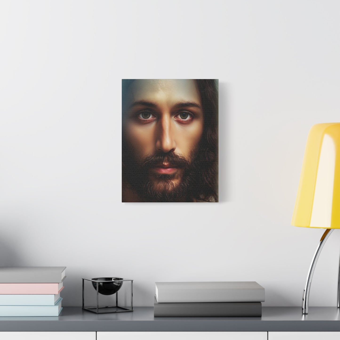 Jesus Christ Holy Face Catholic Canvas Wall Art, Christian Decor