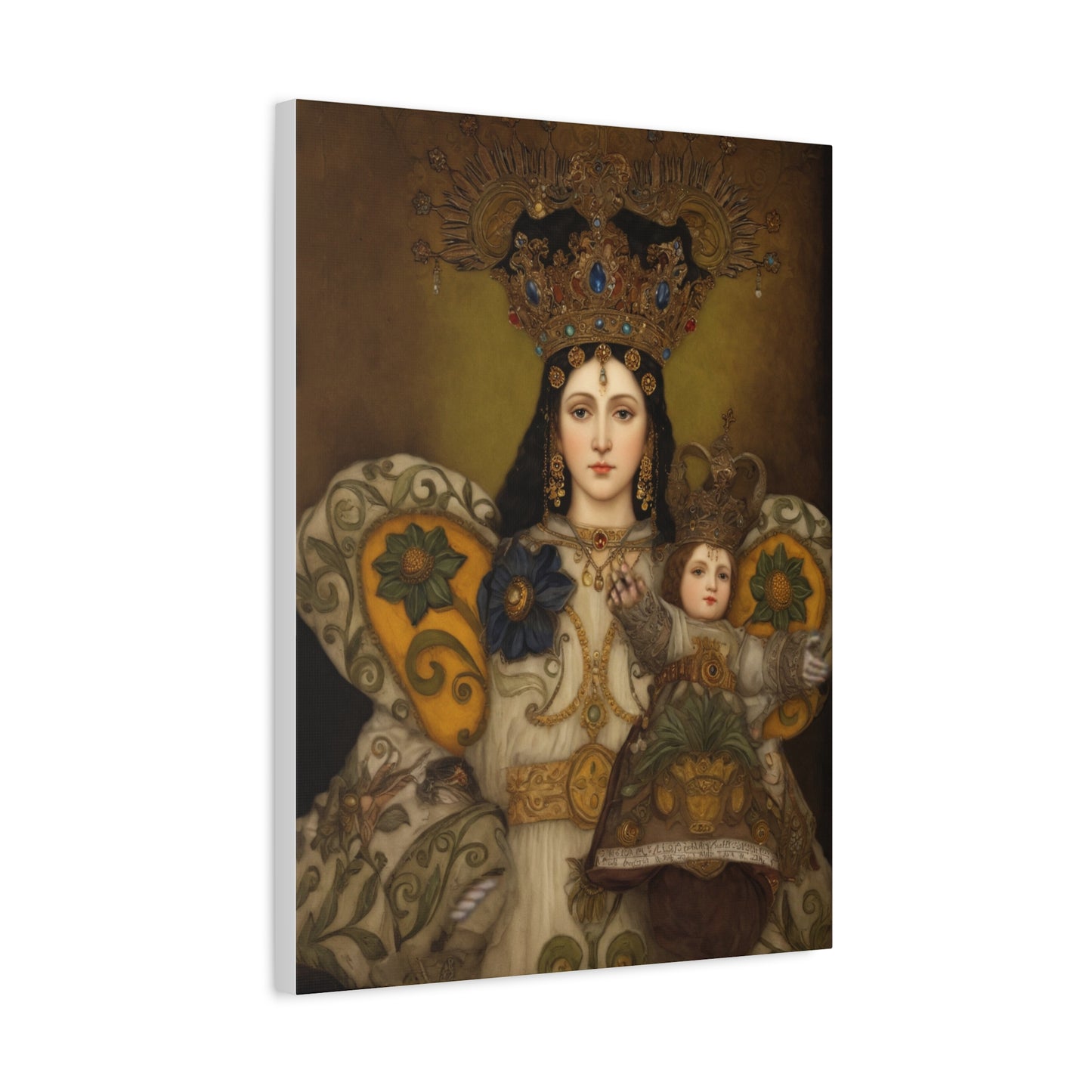 Our Lady Mary Remedies of Odlot Catholic Canvas Wall Art, Christian Decor