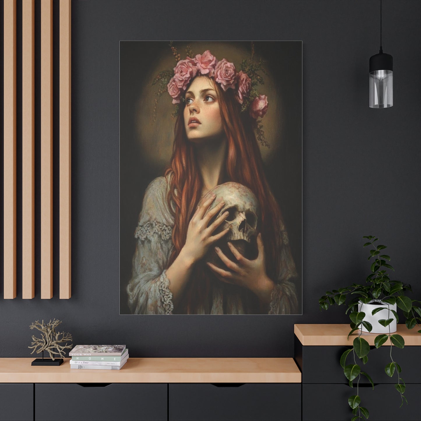 Ready To Hang - St. Rosalia la Santuzza Catholic Canvas Wall Art, Christian Decor