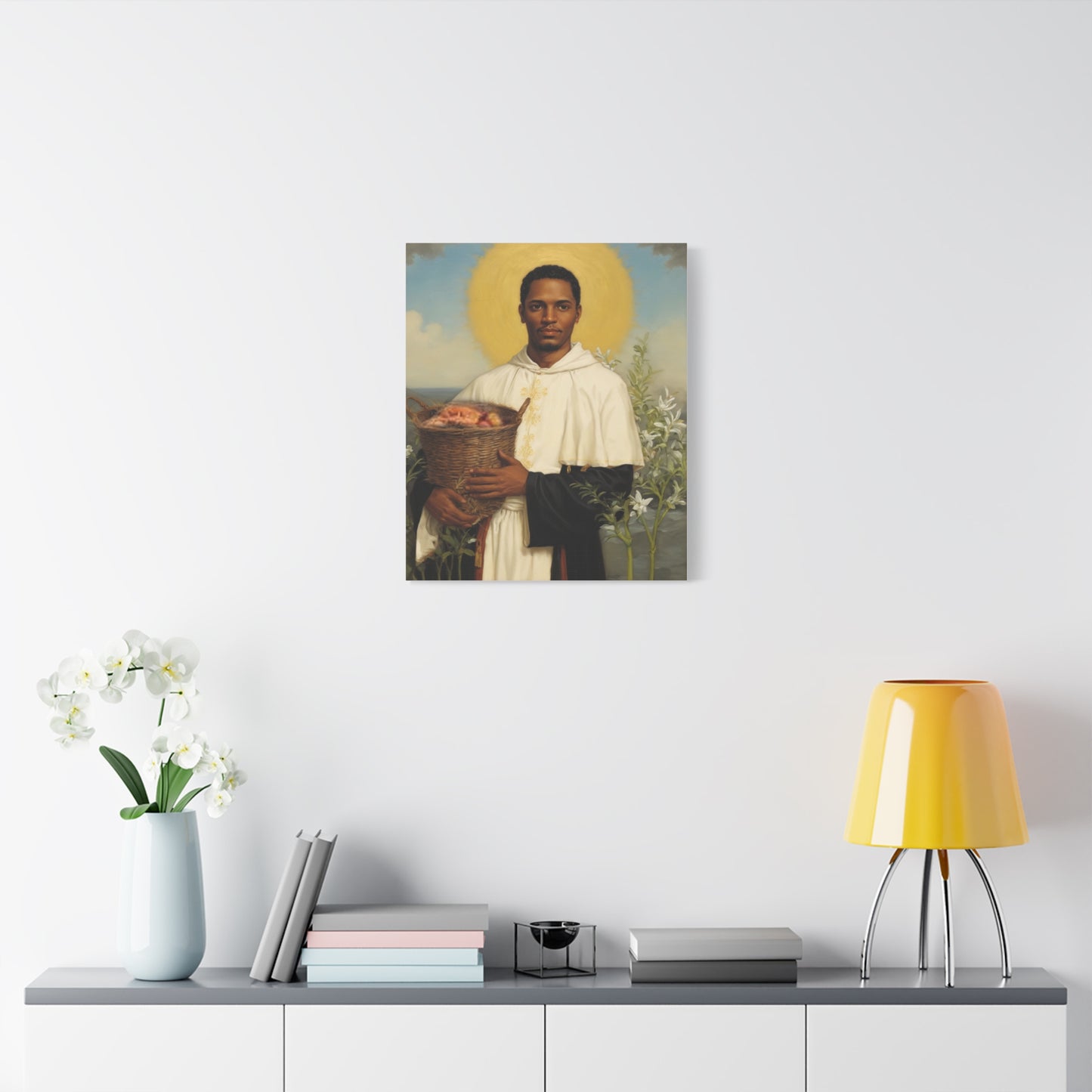 Ready To Hang - St. Martin de Porres Catholic Canvas Wall Art, Christian Decor
