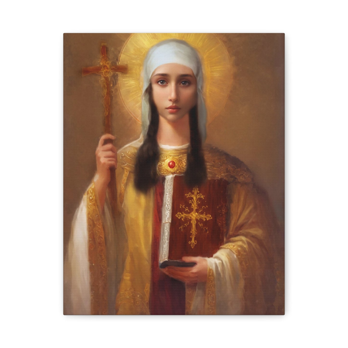 Ready to Hang - St. Nina of Georgia Religious Canvas Wall Art, Christian Decor