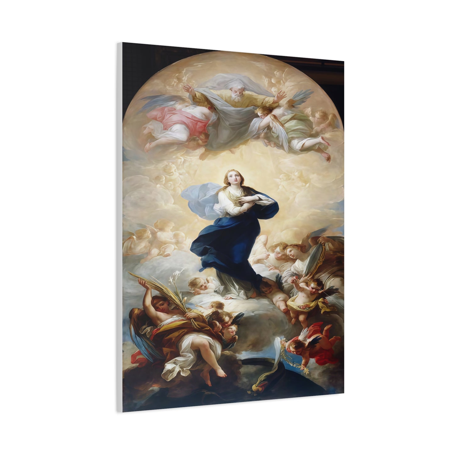 Ready To Hang - Mother Mary Immaculate Conception Catholic Canvas Wall Art