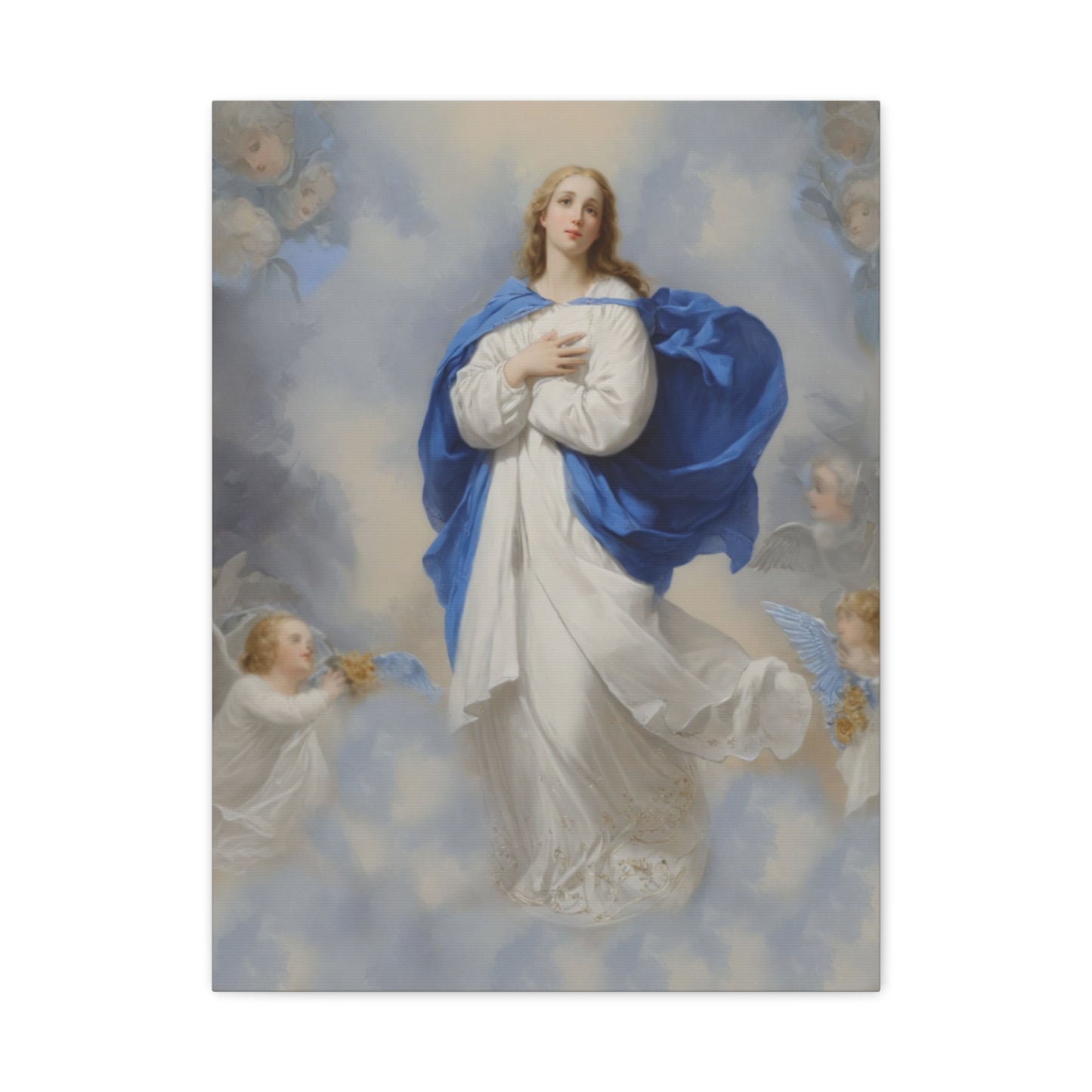 Ready to Hang - Mary Our Lady Assumption Catholic Canvas Wall Art, Christian Decor