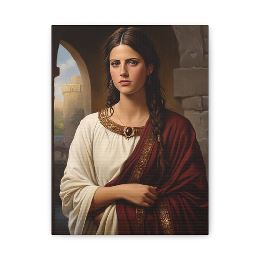 Ready To Hang - St. Quiteria Catholic Canvas Wall Art, Christian Decor