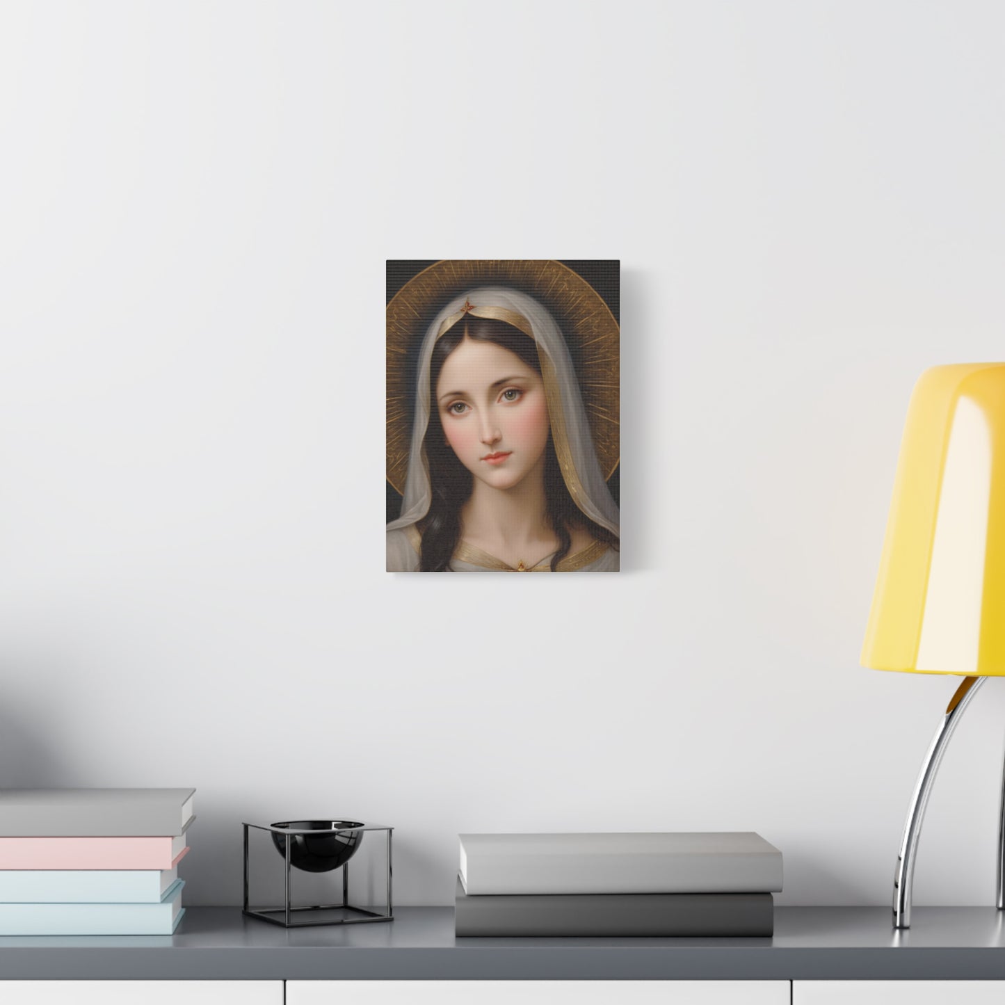 Our Blessed Lady Holy Mary Catholic Canvas Wall Art, Christian Decor