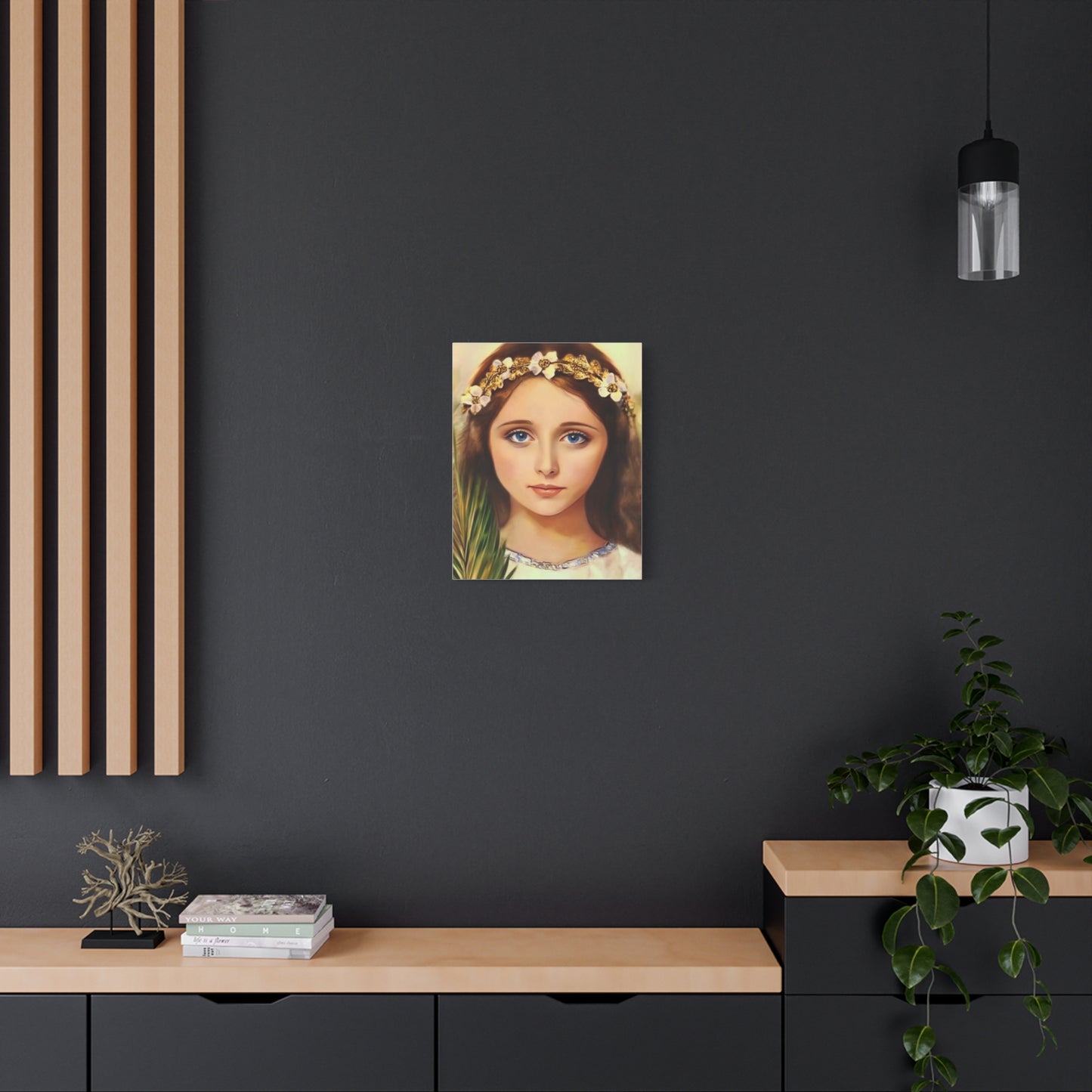 Ready To Hang - St. Philomena Catholic Canvas Wall Art, Christian Decor