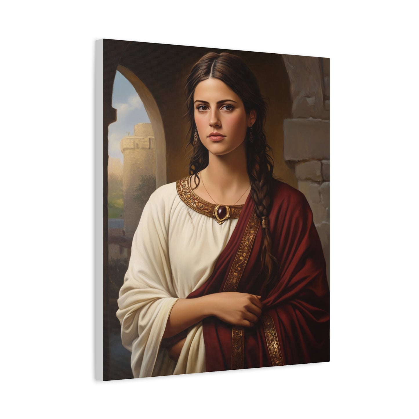 Ready To Hang - St. Quiteria Catholic Canvas Wall Art, Christian Decor