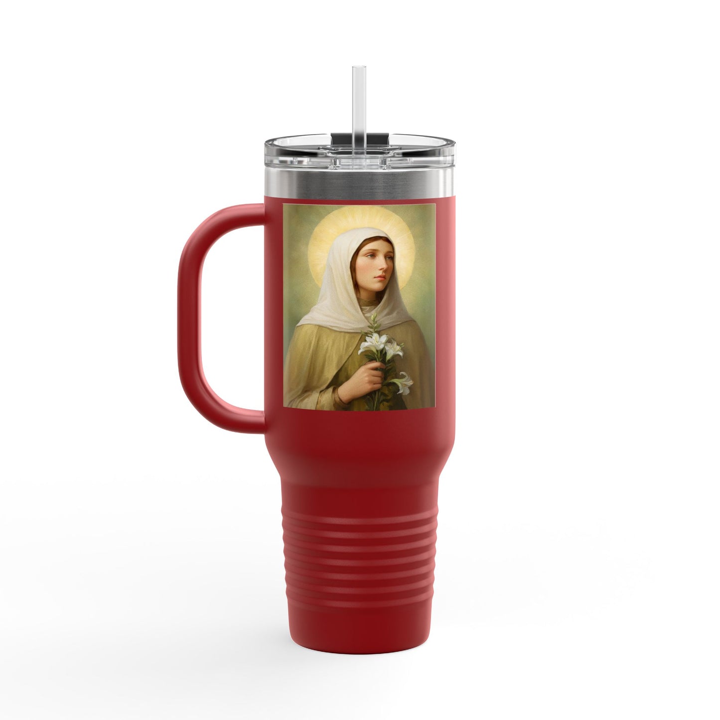 St.Ada Insulated Travel Mug - Perfect for Nature Lovers, Faith, Spiritual Gifts 40oz
