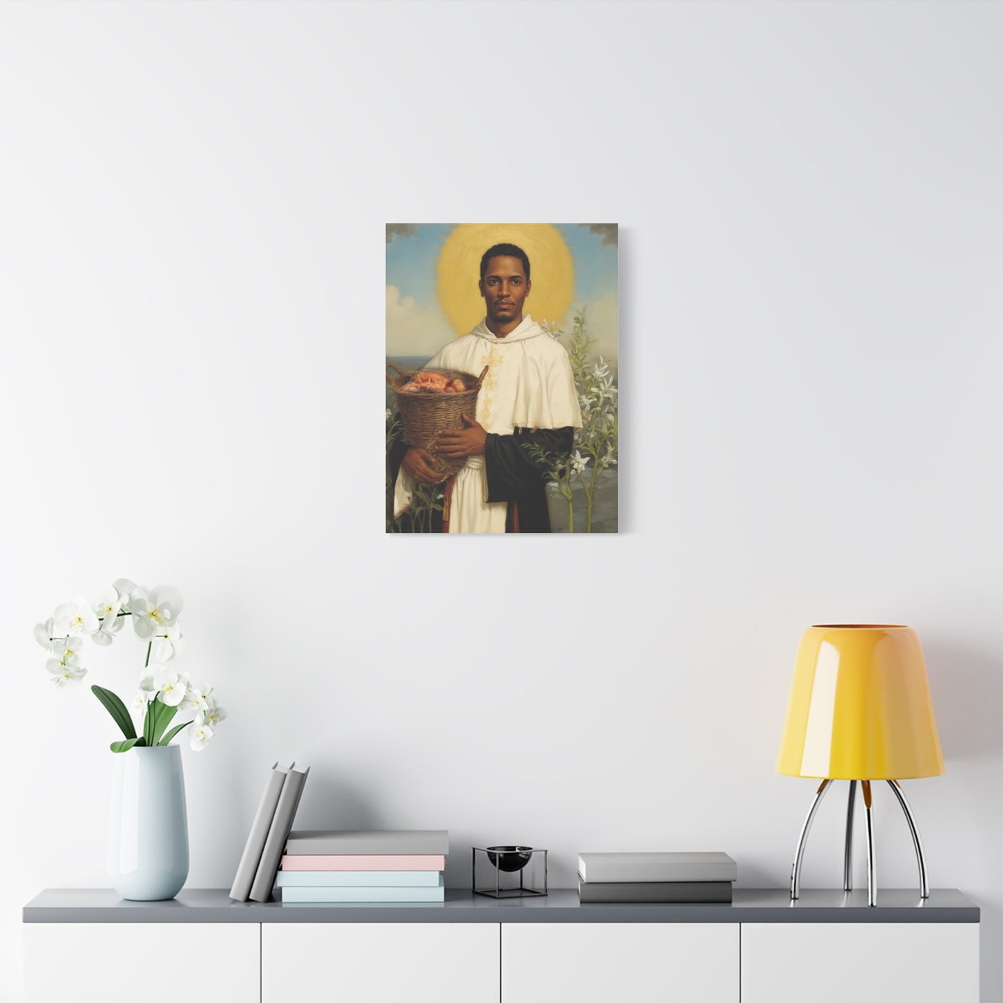 Ready To Hang - St. Martin de Porres Catholic Canvas Wall Art, Christian Decor