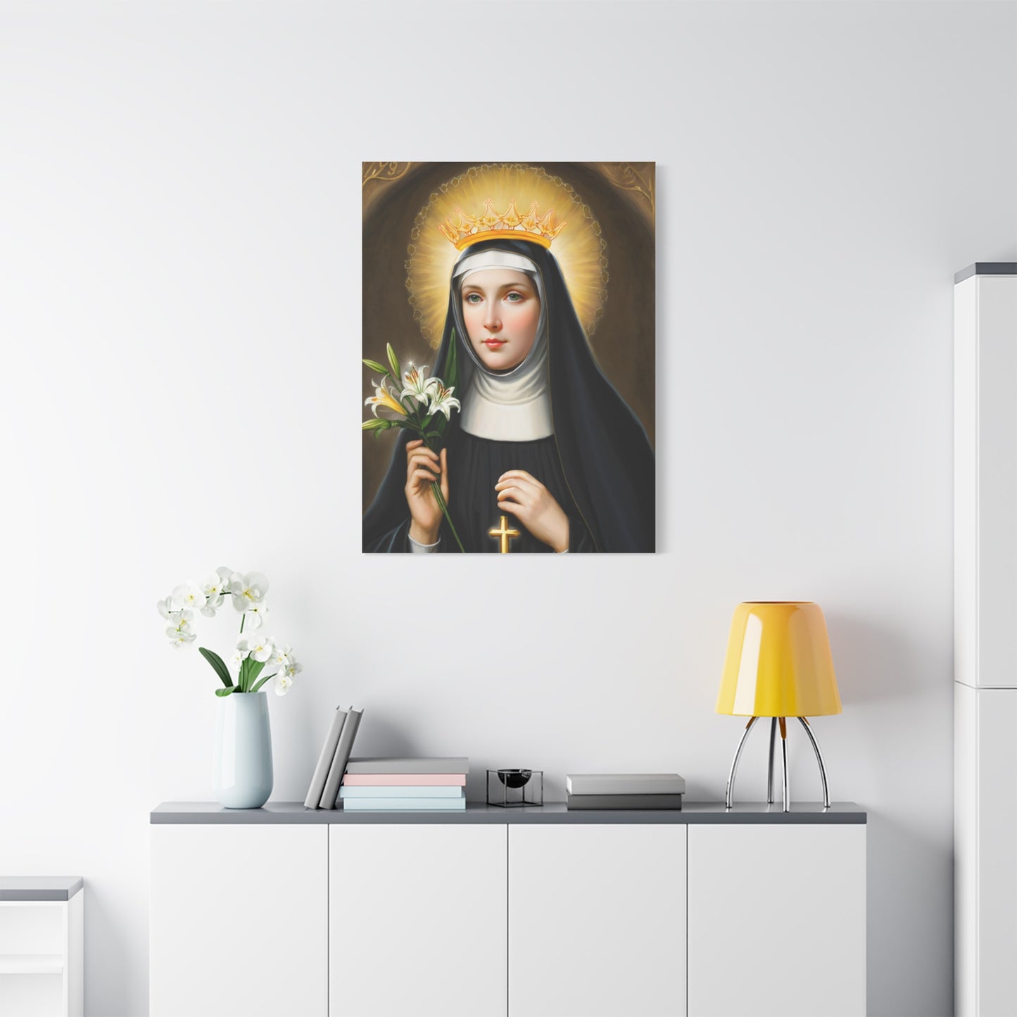 Ready to Hang - St. Patricia Catholic Canvas Wall Art, Christian Decor