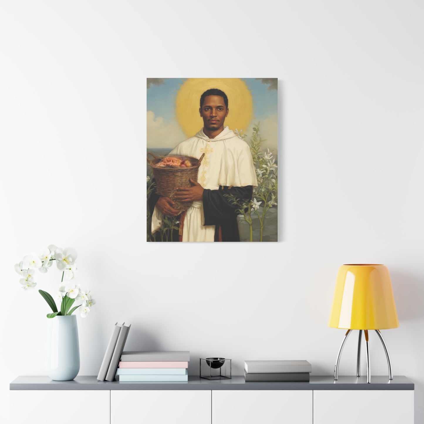 Ready To Hang - St. Martin de Porres Catholic Canvas Wall Art, Christian Decor
