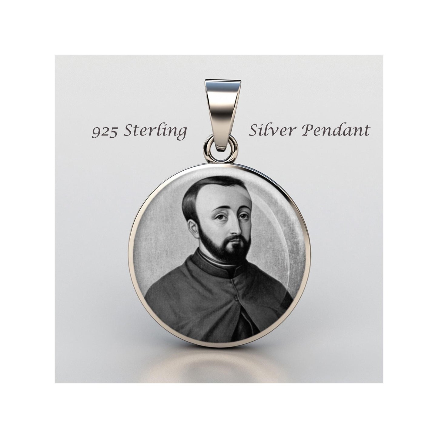 Saint Gabriel Lalemant Religious Devotional sterling silver 925 Christian Medal Patron