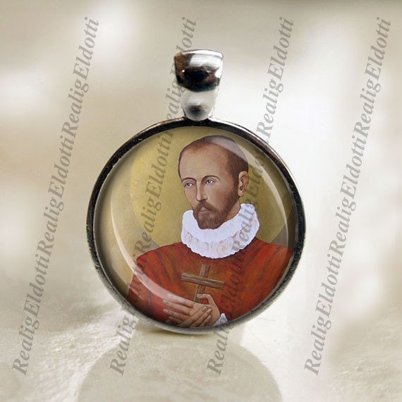 St. Francis Borgia Catholic Medal Pendant Christian Religious Jewelry