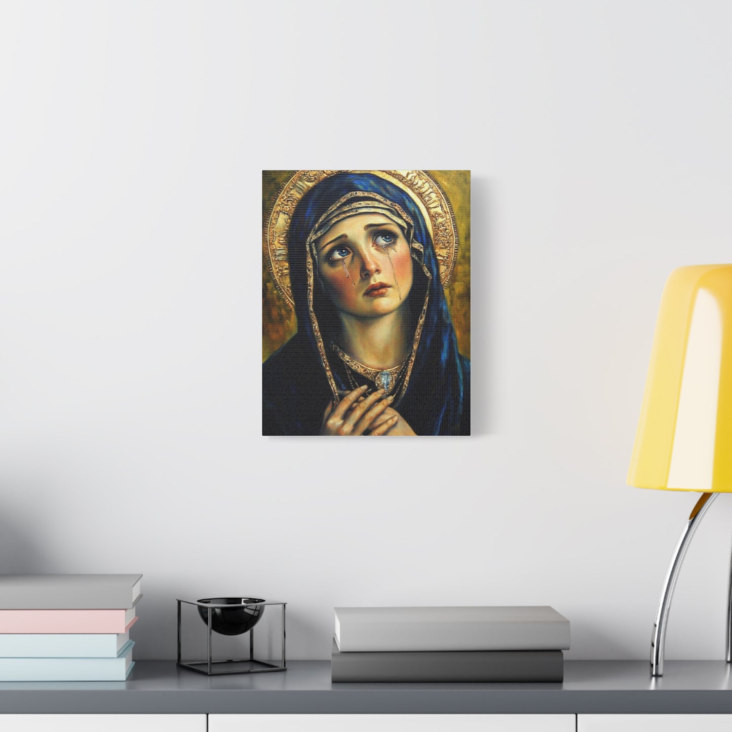 Ready to Hang - Our Lady of Sorrows Catholic Canvas Wall Art, Christian Decor