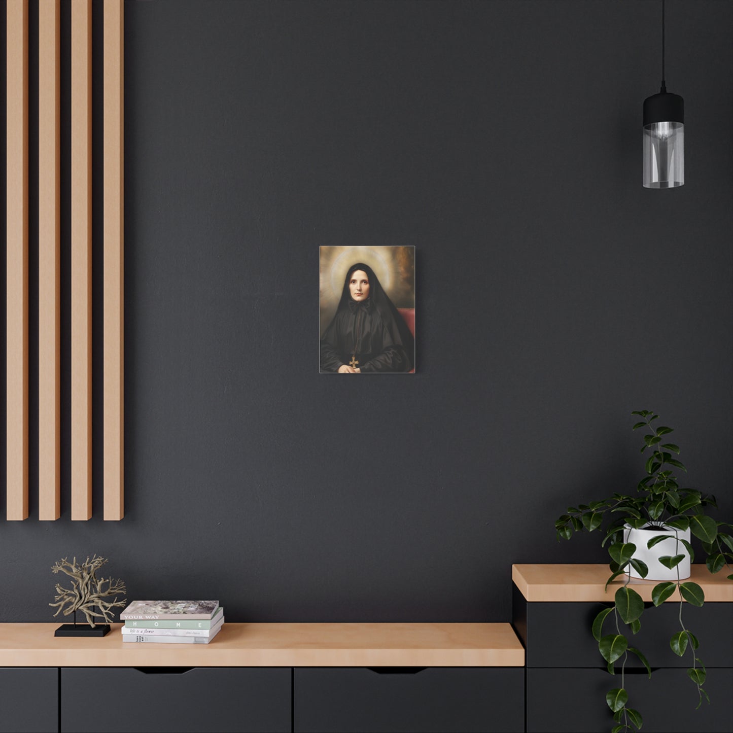 St. Frances Xavier Cabrini Catholic Canvas Wall Art, Christian Decor