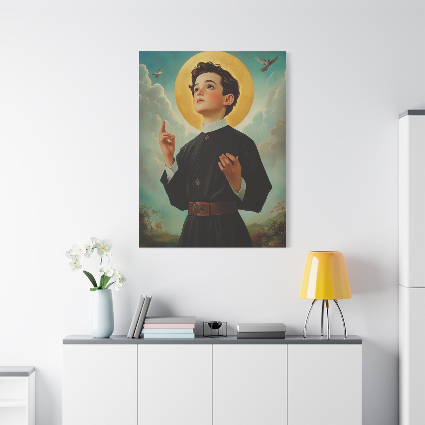 St. Dominic Savio Catholic Canvas Wall Art, Christian Decor