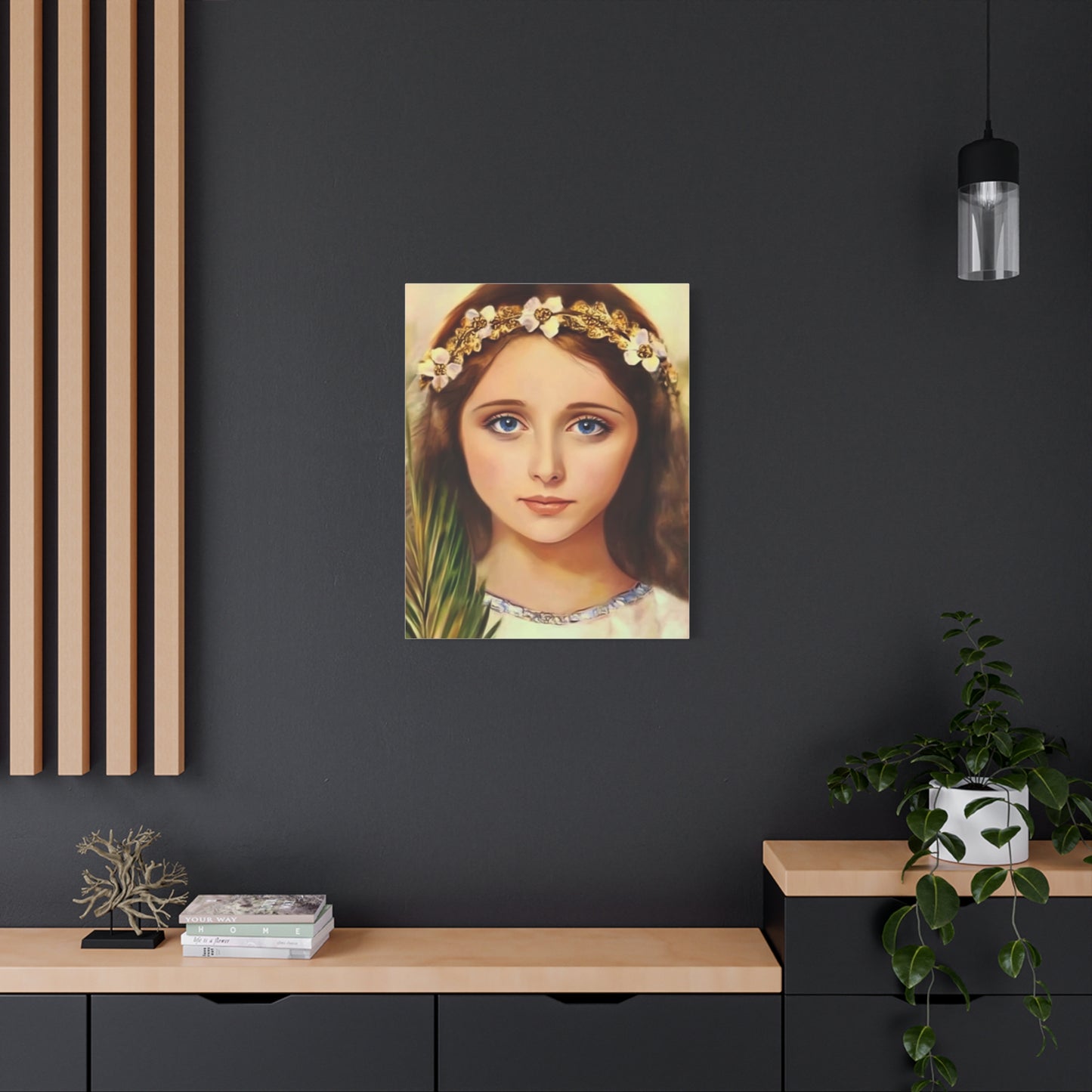 Ready To Hang - St. Philomena Catholic Canvas Wall Art, Christian Decor