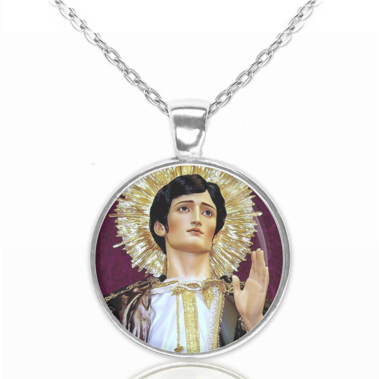 Saint Lorenzo Ruiz Catholic Necklace Religious Jewelry Patron Saint Medal Philippines
