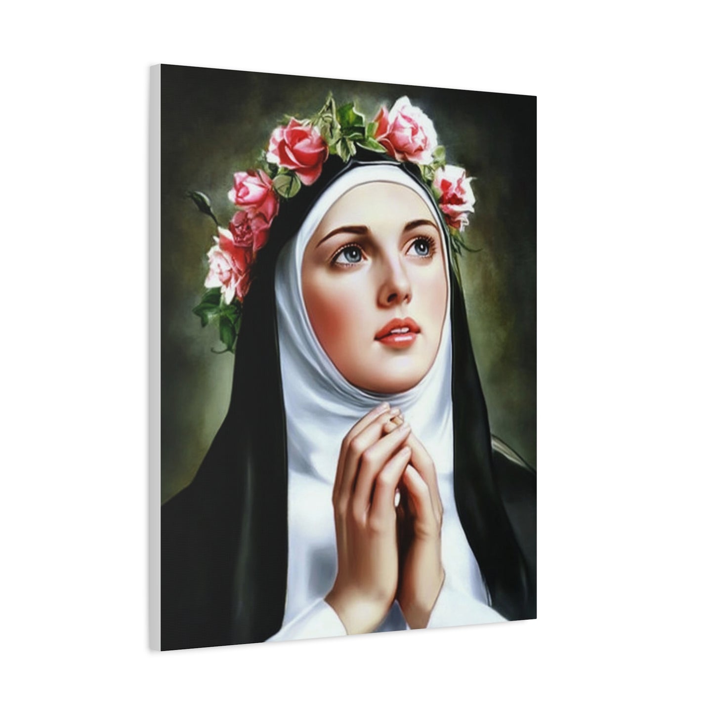 Ready To Hang - St. Rose of Lima Catholic Canvas Wall Art, Christian Decor