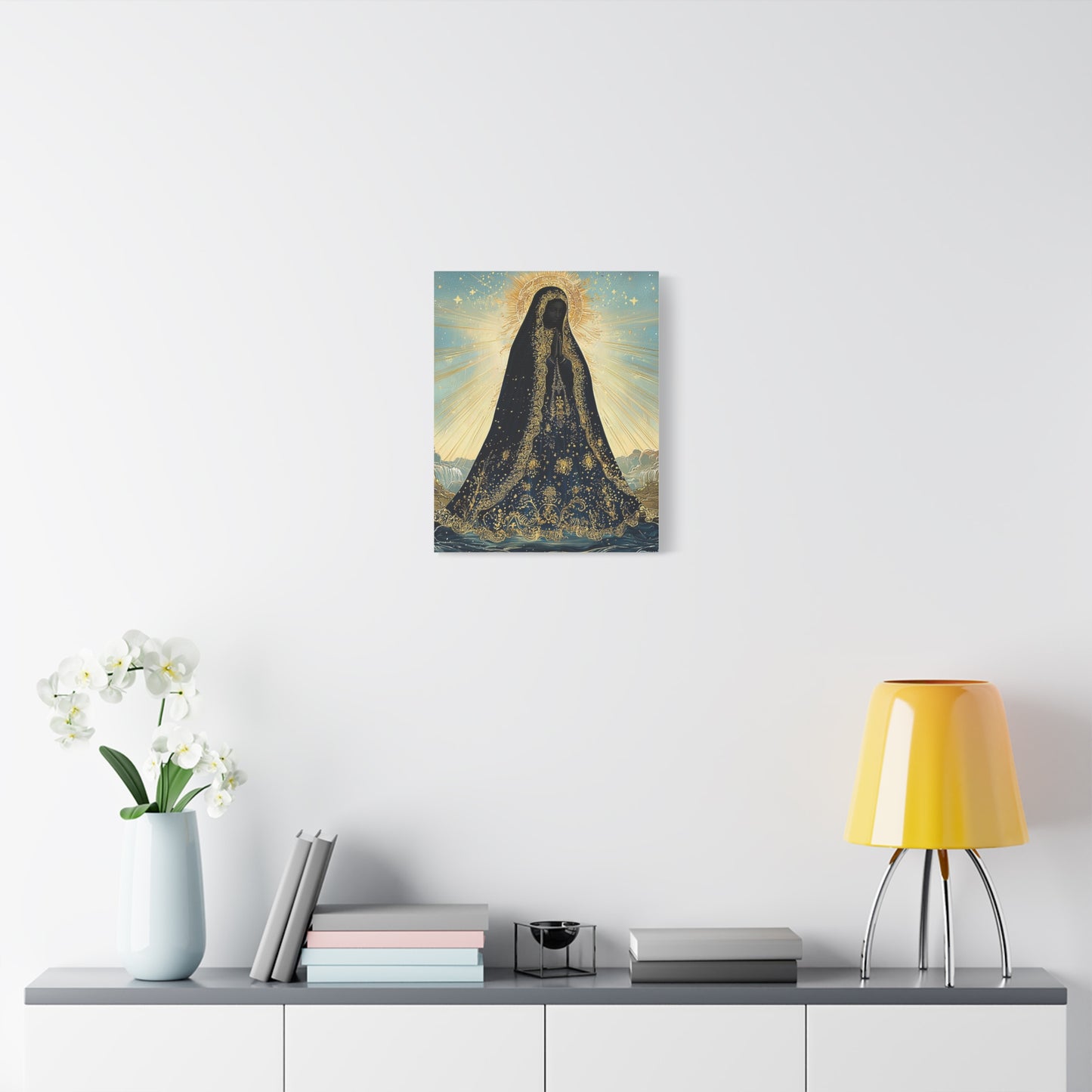 Our Lady Aparecida Canvas Print, Catholic Decor Wall, Gift Religious Christian