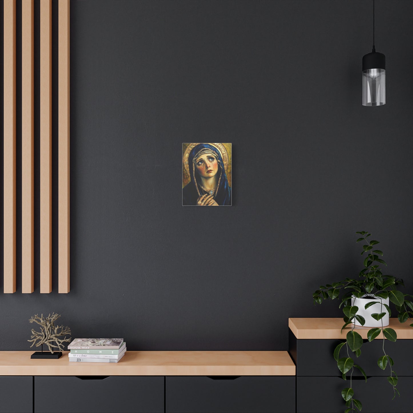 Ready to Hang - Our Lady of Sorrows Catholic Canvas Wall Art, Christian Decor