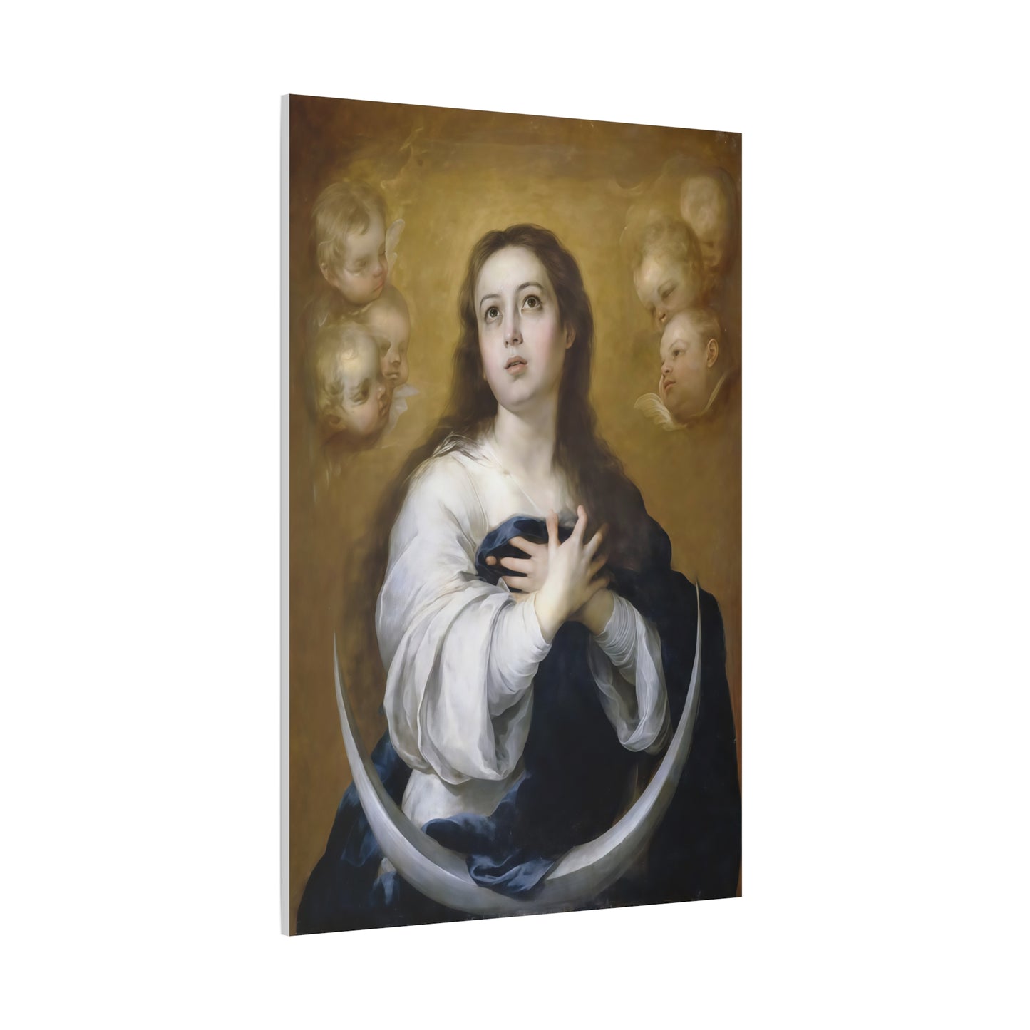 Ready to Hang - Immaculate Conception Virgin Mary Catholic Canvas Wall Art, Christian Decor