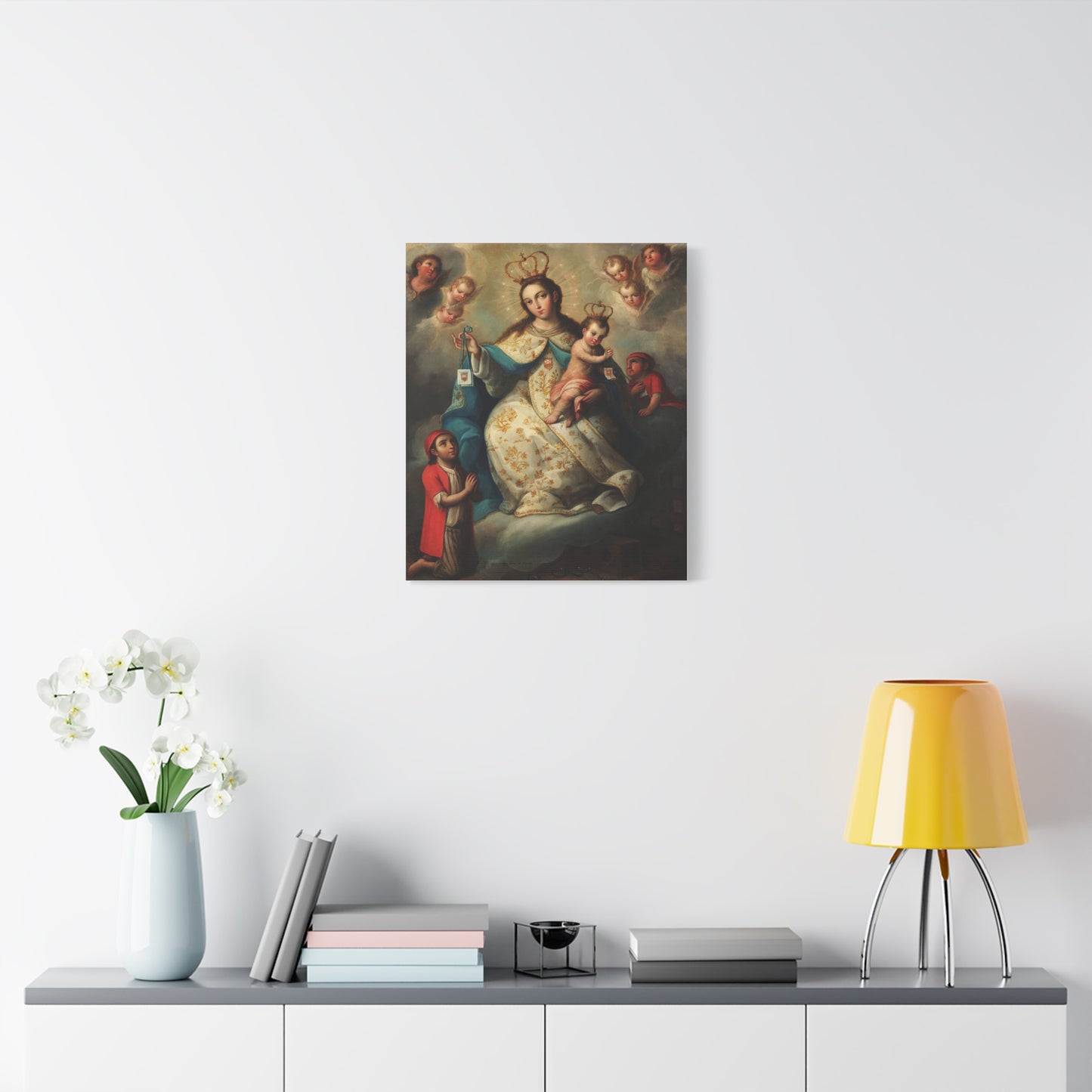 Virgin of Mercyu Catholic HQ Print on Canvas Ready To Hang - Virgin Mary Canvas