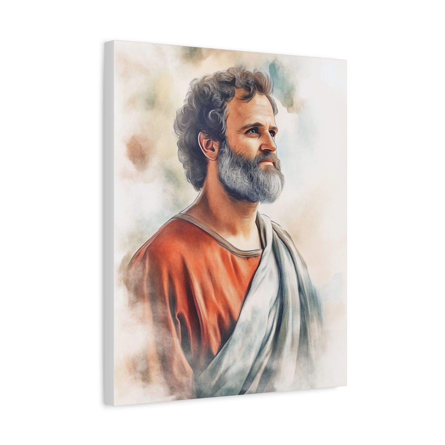 Ready to Hang - St. Paul the Apostle watercolor Catholic Canvas Wall Art, Christian Decor