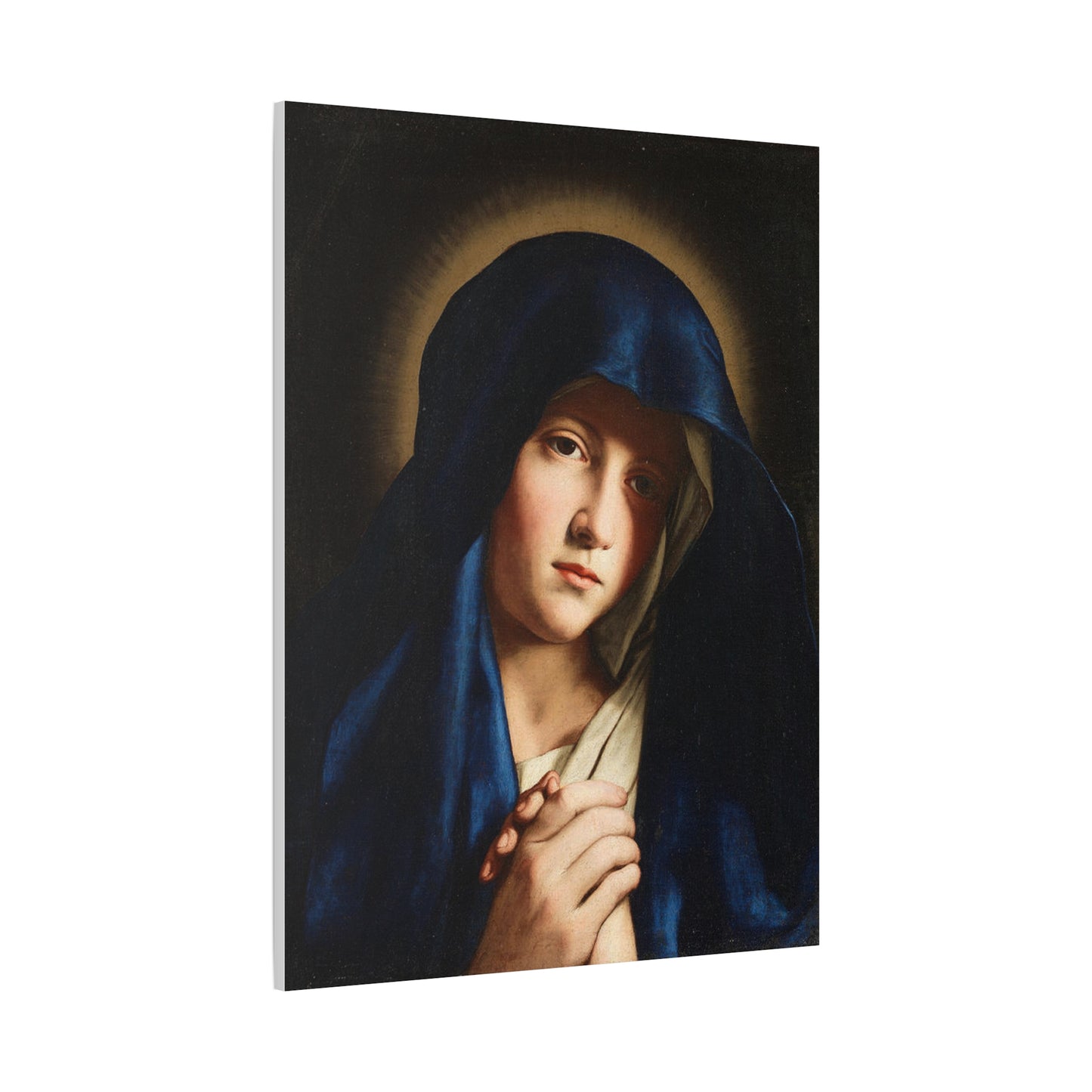 Young Virgin Mary Catholic HQ Print on Canvas Ready To Hang - Virgin Mary Canvas