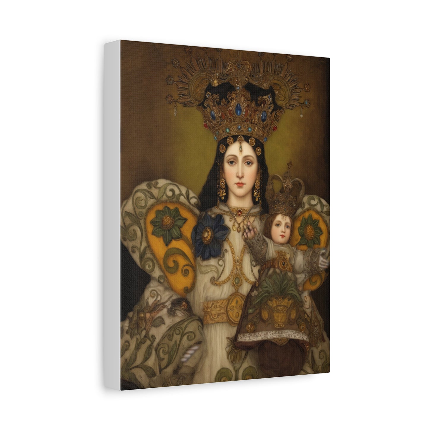 Our Lady Mary Remedies of Odlot Catholic Canvas Wall Art, Christian Decor