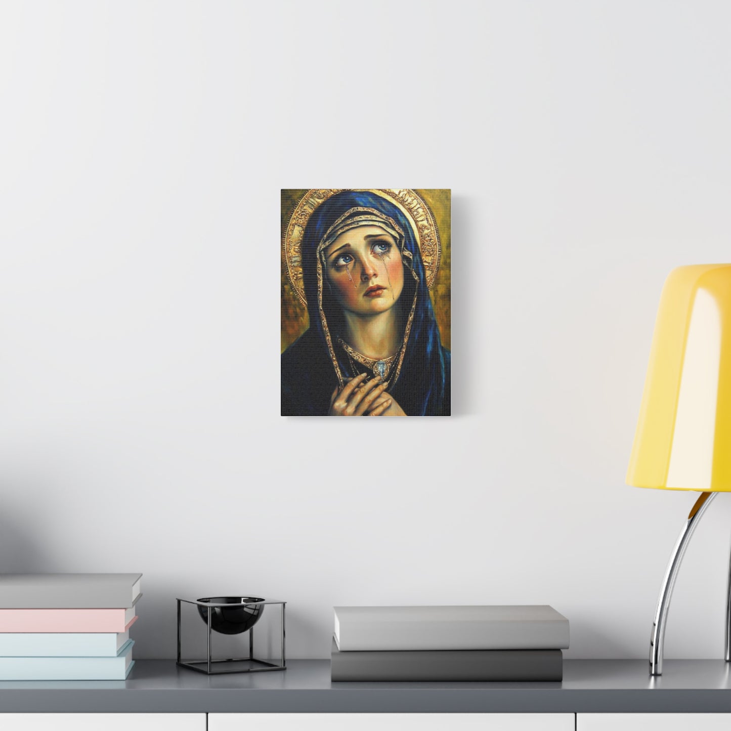 Ready to Hang - Our Lady of Sorrows Catholic Canvas Wall Art, Christian Decor