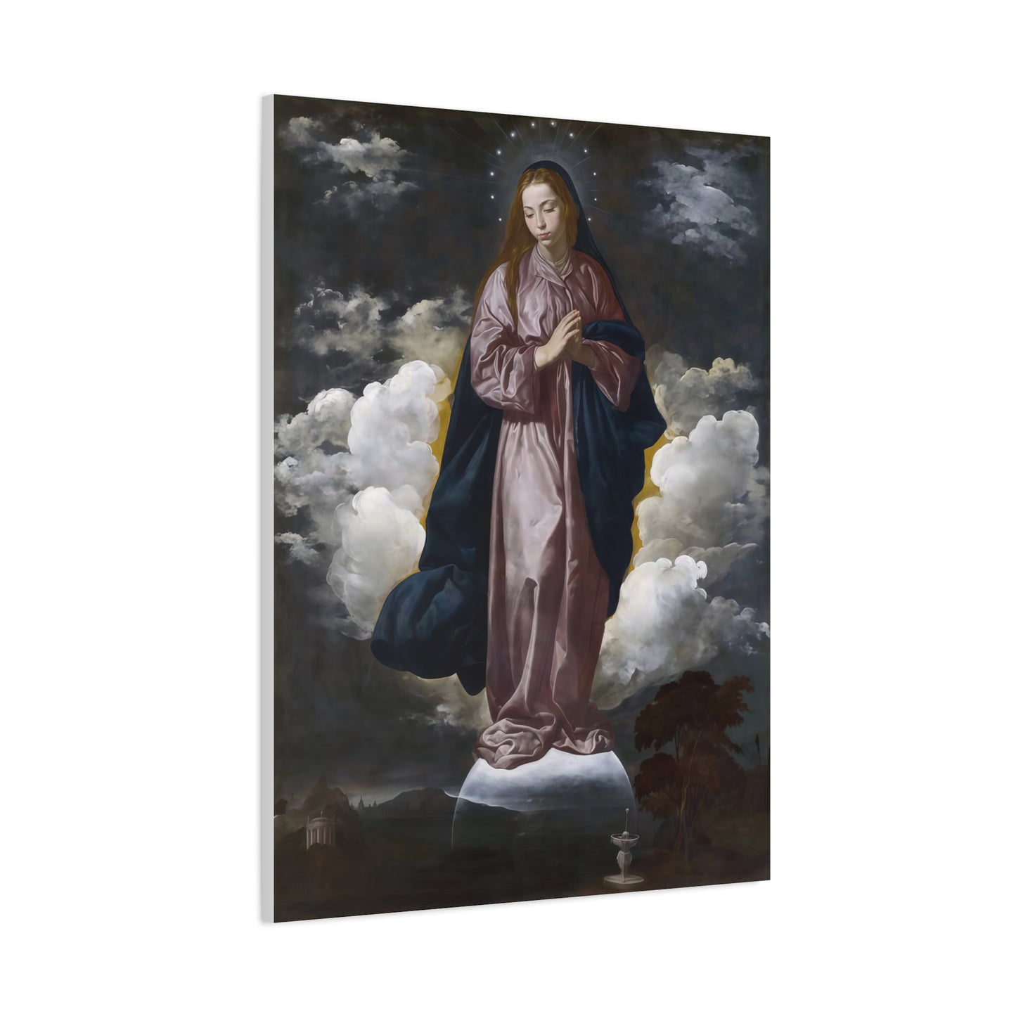 Ready To Hang - Mary Immaculate Conception Catholic Canvas Wall Art, Christian Decor