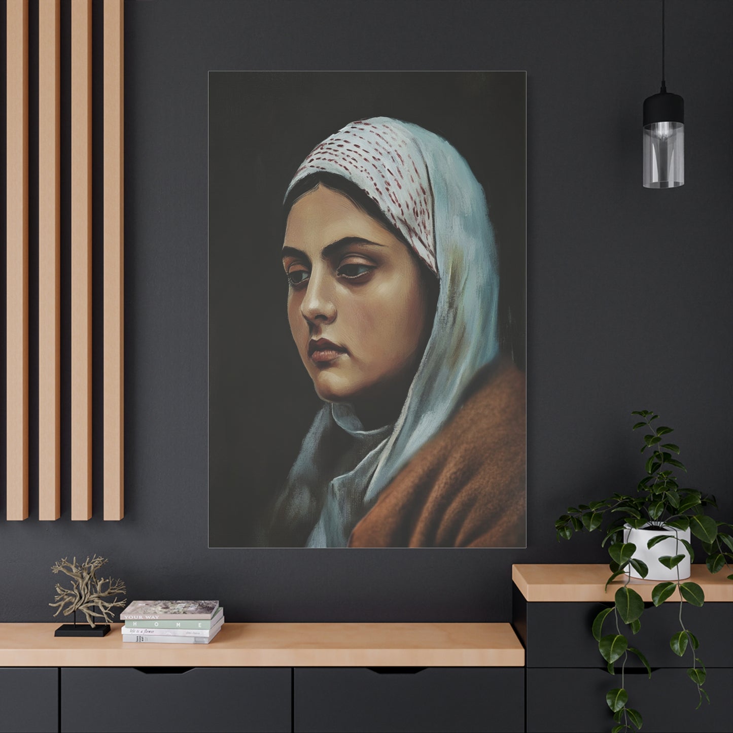 St Bernadette Soubirous of Lourdes Canvas Print, Catholic Decor Wall, Gift Religious Christian