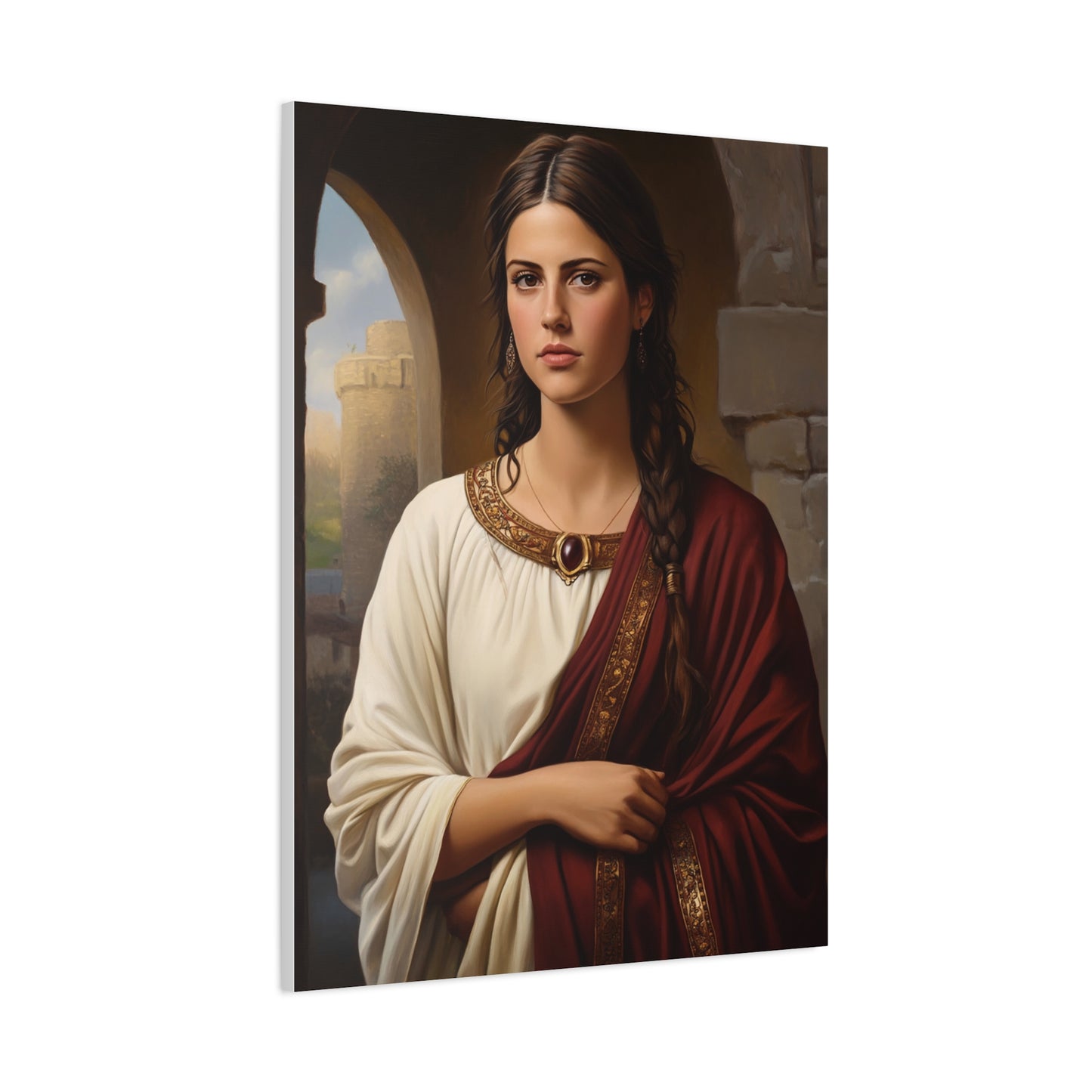 Ready To Hang - St. Quiteria Catholic Canvas Wall Art, Christian Decor