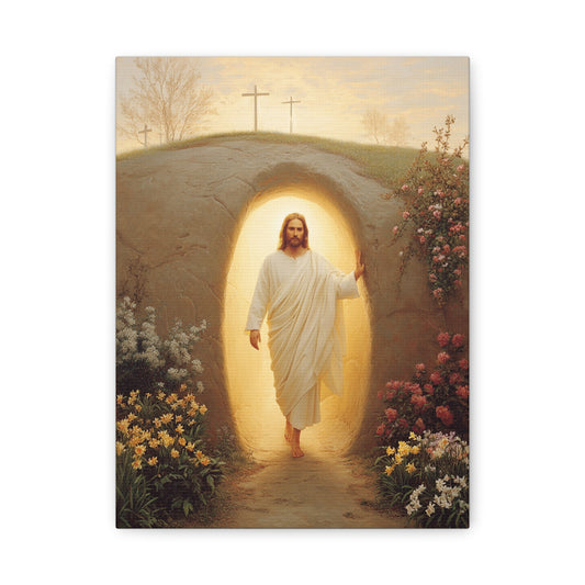 Ready To Hang - Resurrection of Jesus Catholic Canvas Wall Art, Christian Decor