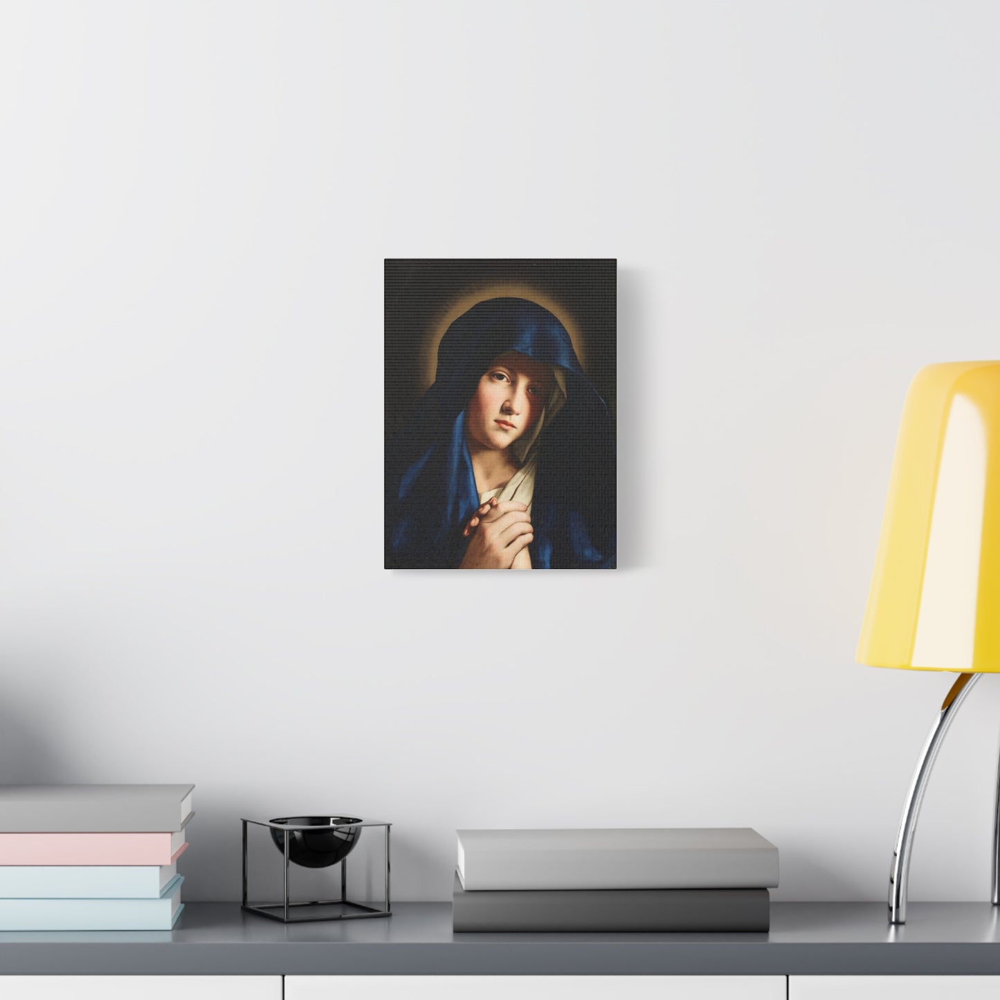 Young Virgin Mary Catholic HQ Print on Canvas Ready To Hang - Virgin Mary Canvas