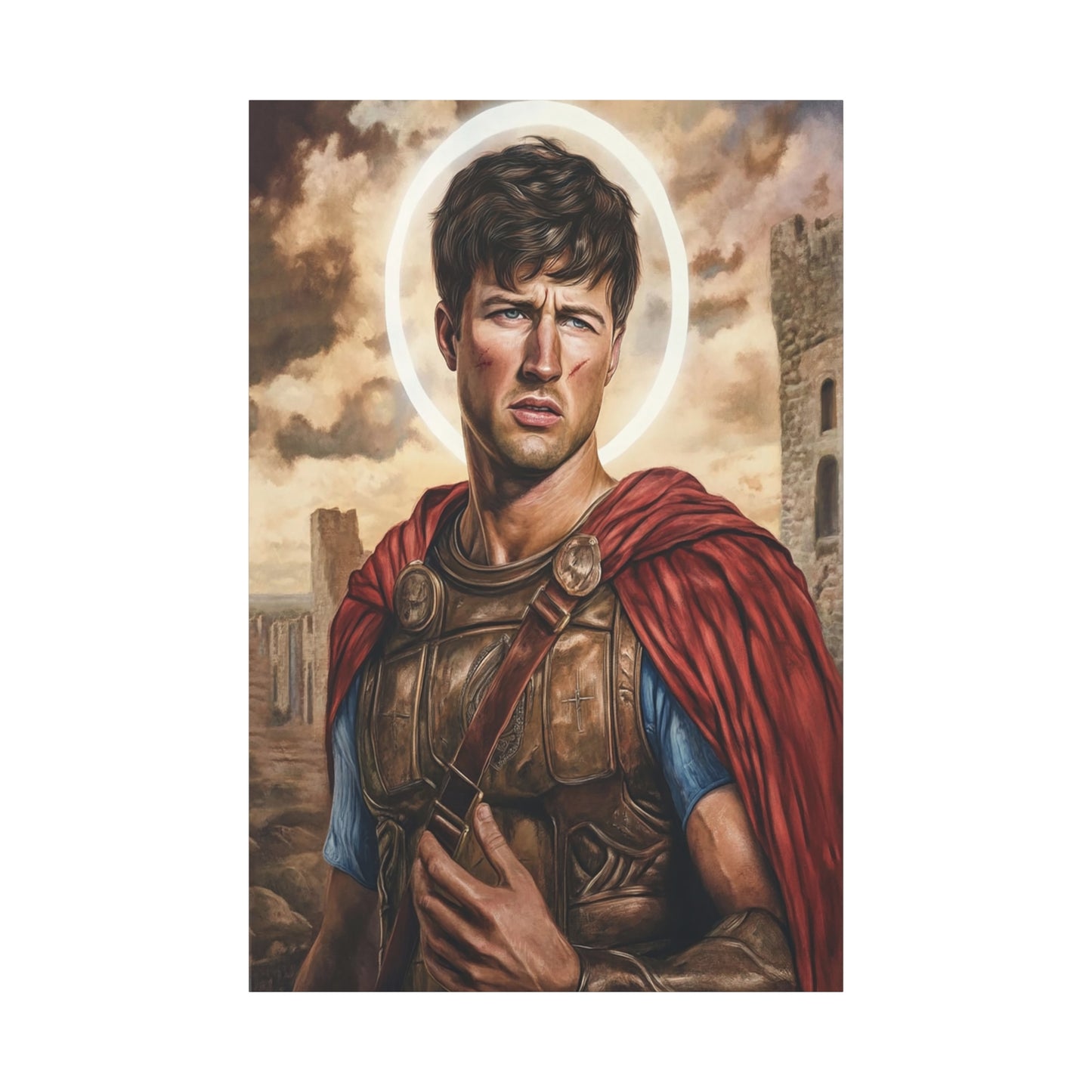 St. Expedite Catholic Canvas Wall Art, Christian Decor
