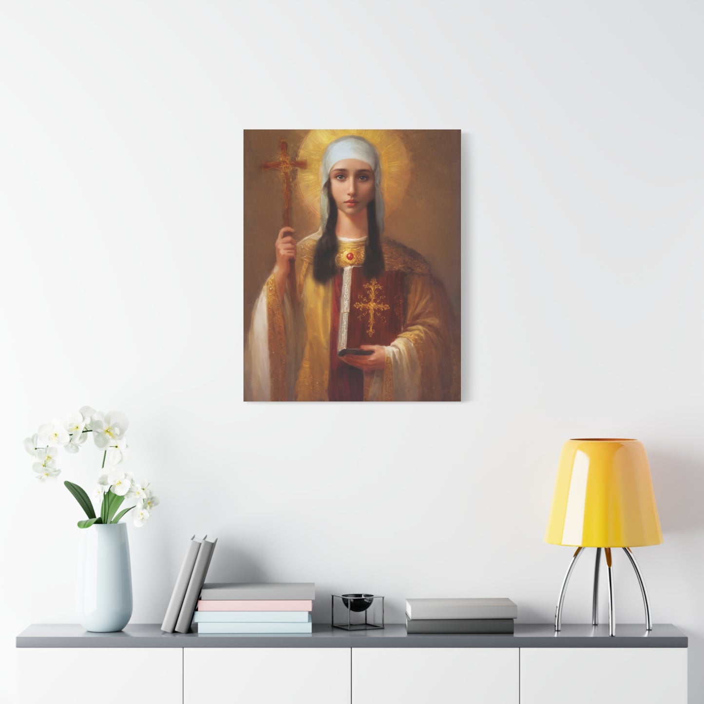 Ready to Hang - St. Nina of Georgia Religious Canvas Wall Art, Christian Decor