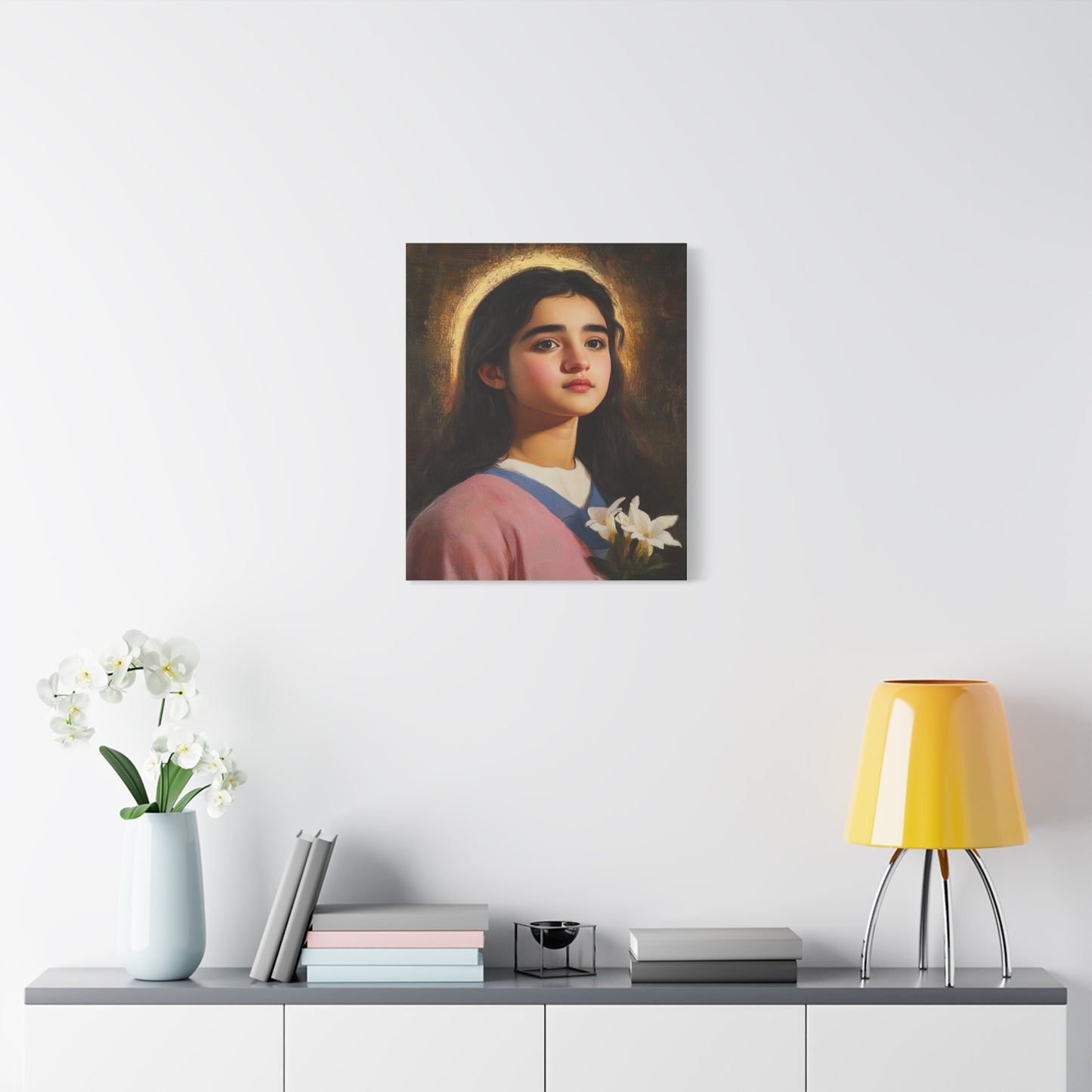 Ready To Hang - St. Maria Goretti st Catholic Canvas Wall Art, Christian Decor