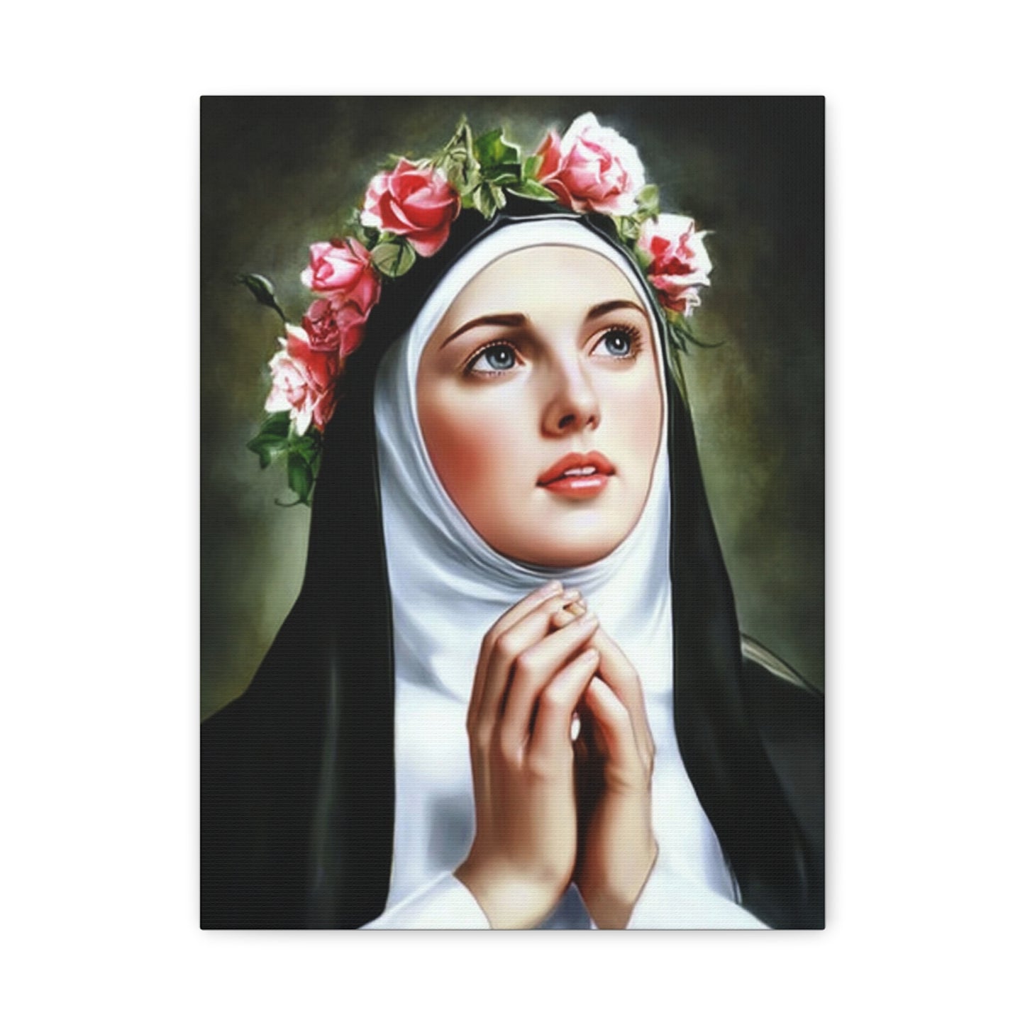 Ready To Hang - St. Rose of Lima Catholic Canvas Wall Art, Christian Decor