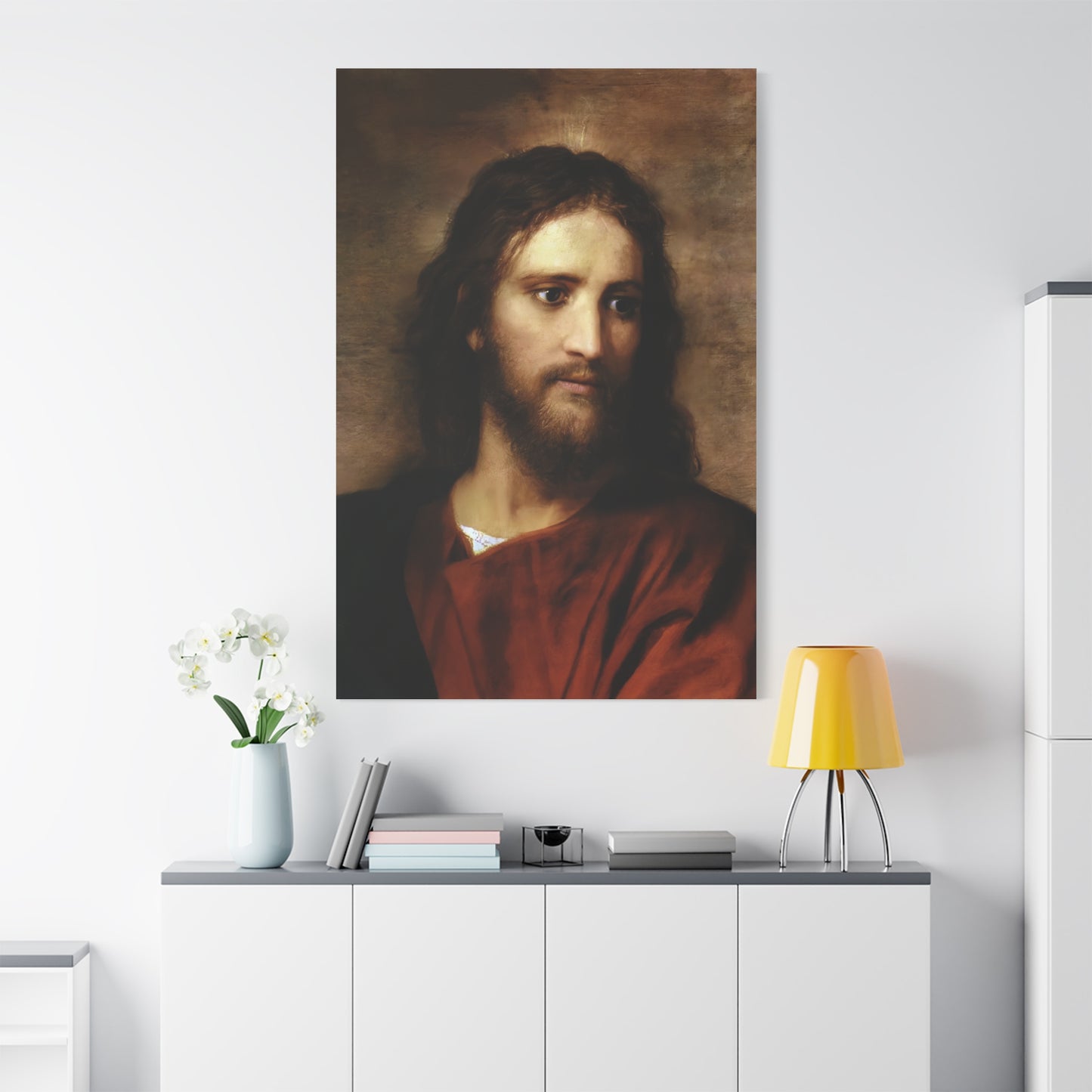 Ready to Hang - Christ at Thirty Three - Hofmann - Catholic Canvas Wall Art, Christian Decor