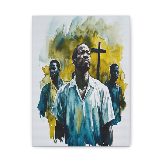 St. Charles Lwanga and Companions Catholic Canvas Wall Art, Christian Decor